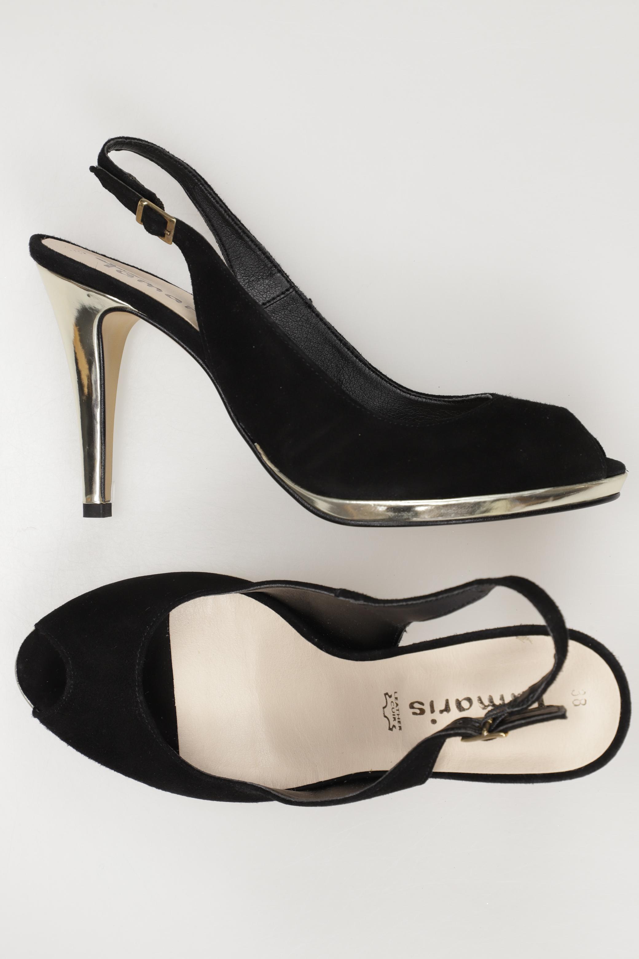 

Tamaris Damen Sandale, schwarz, Gr. 38
