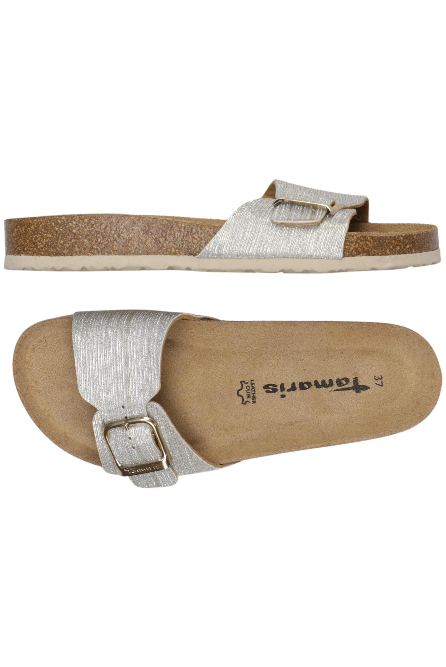 

Tamaris Damen Sandale, silber, Gr. 37