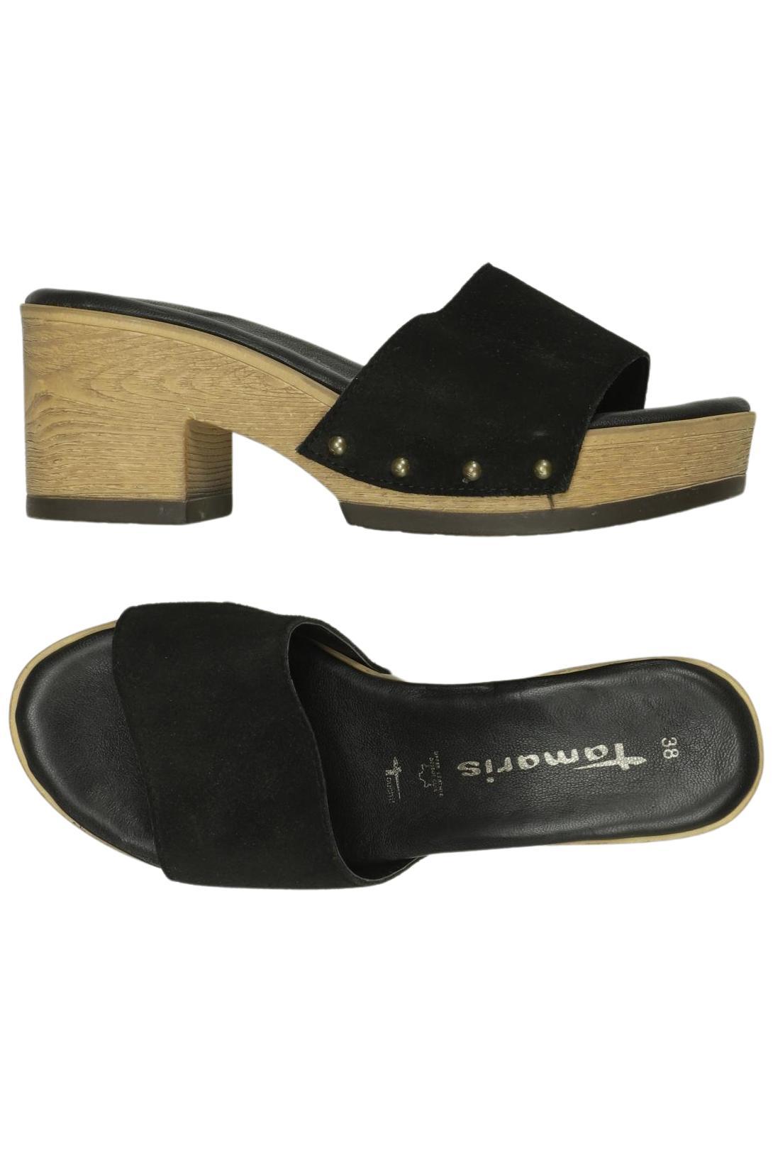 

Tamaris Damen Sandale, schwarz, Gr. 38