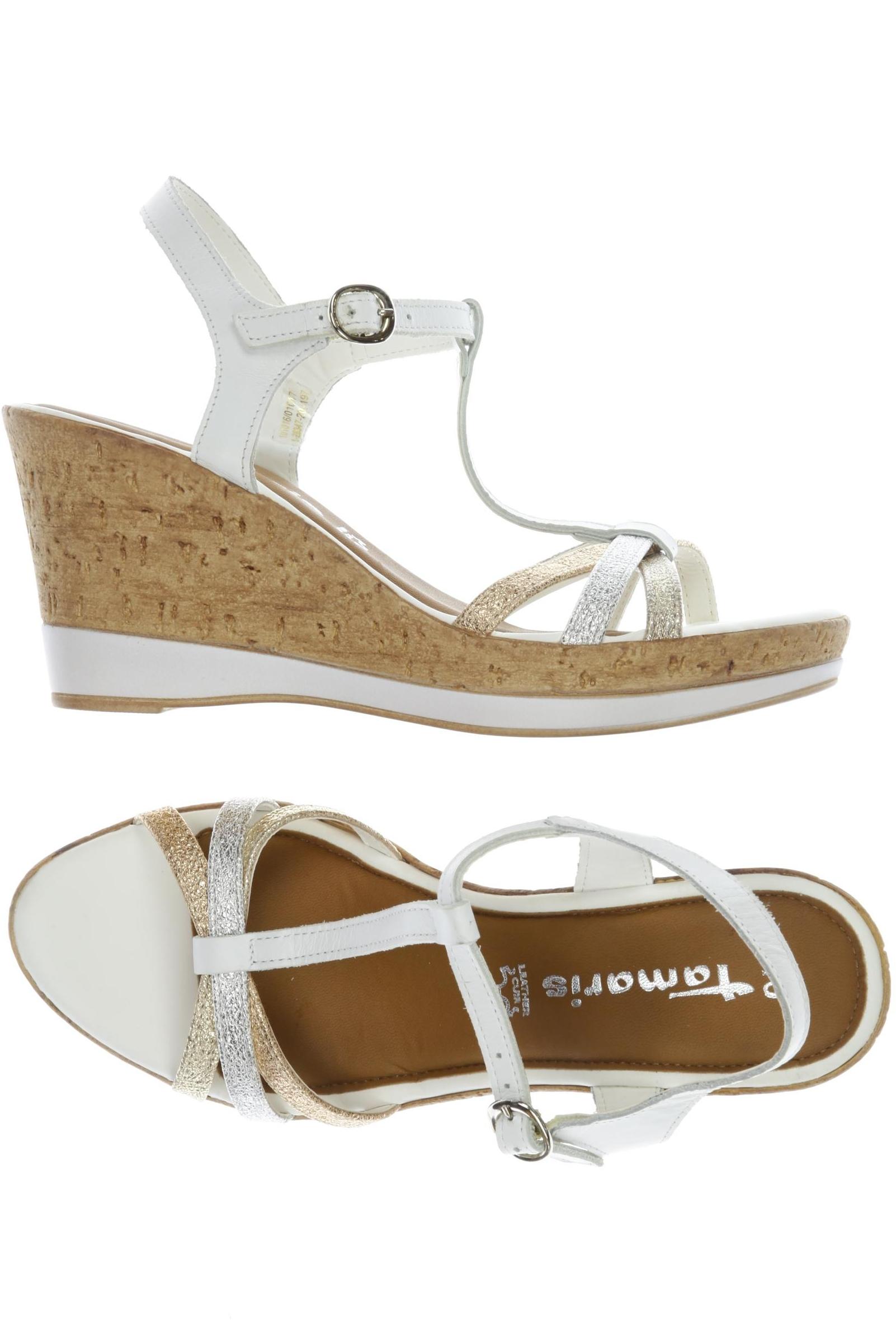 

Tamaris Damen Sandale, weiß, Gr. 40