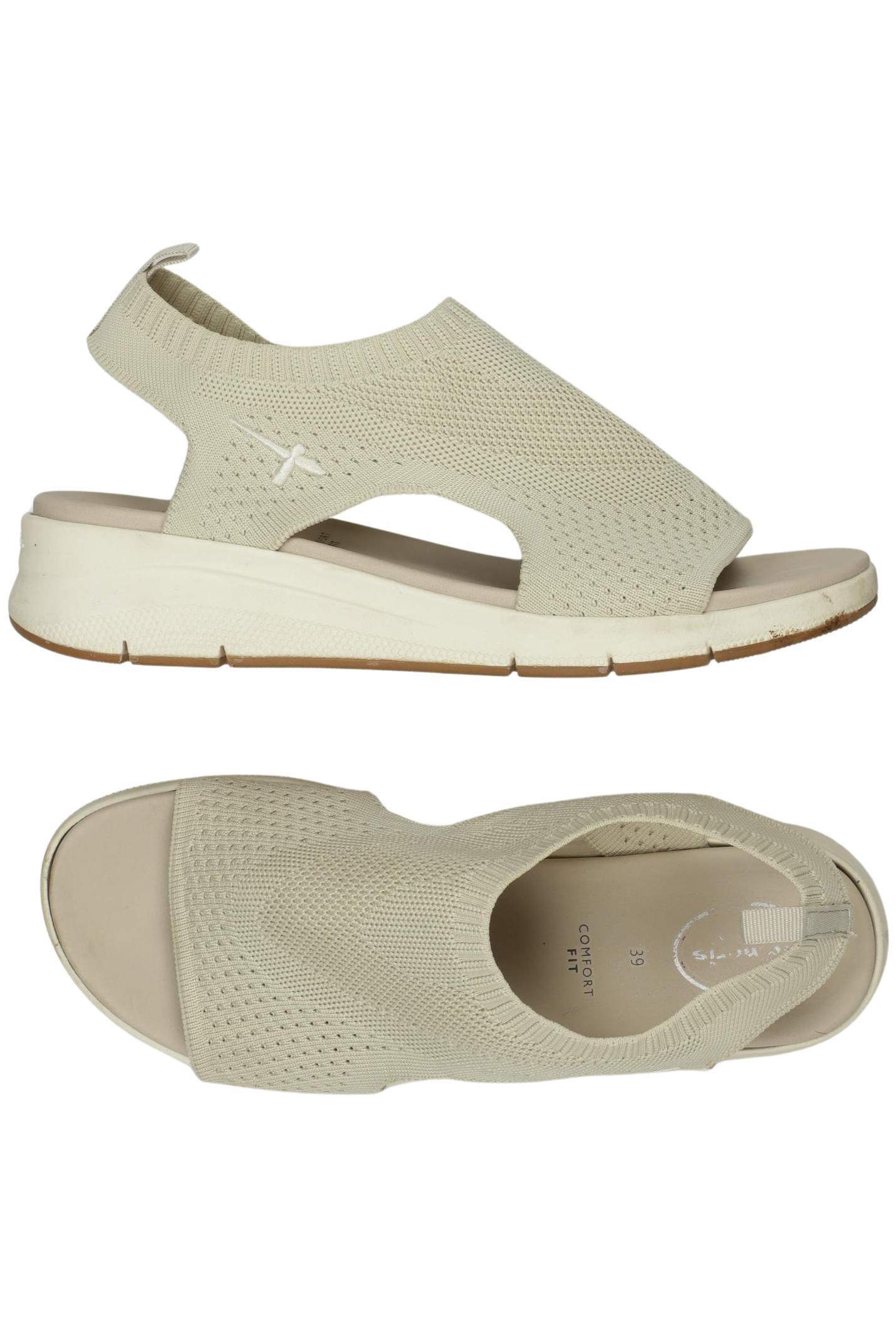 

Tamaris Damen Sandale, cremeweiß, Gr. 39