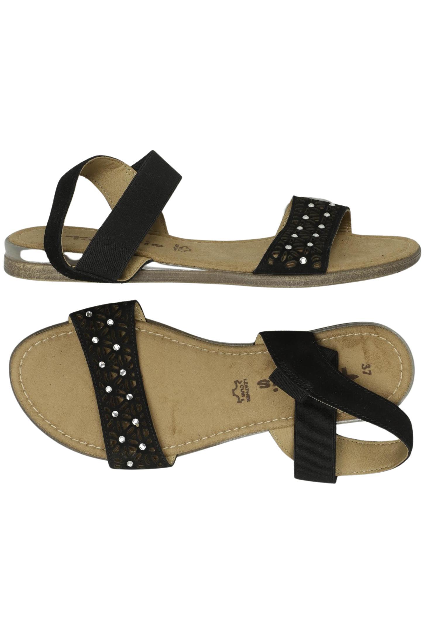 

Tamaris Damen Sandale, schwarz, Gr. 37