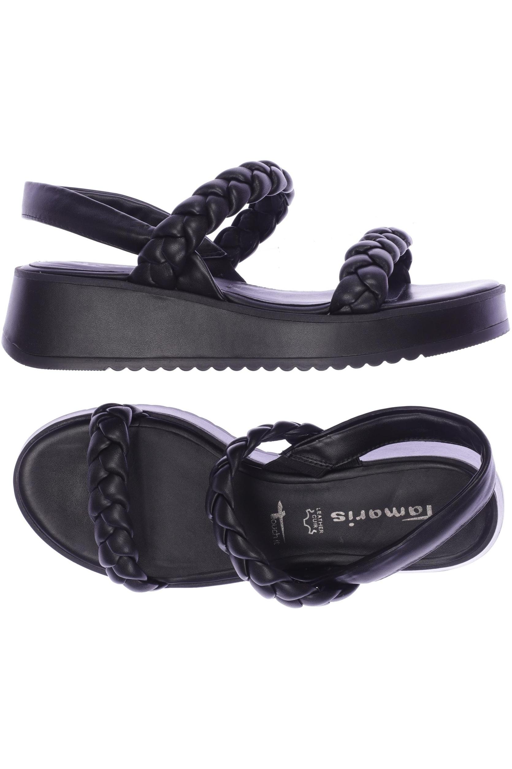 

Tamaris Damen Sandale, schwarz, Gr. 40