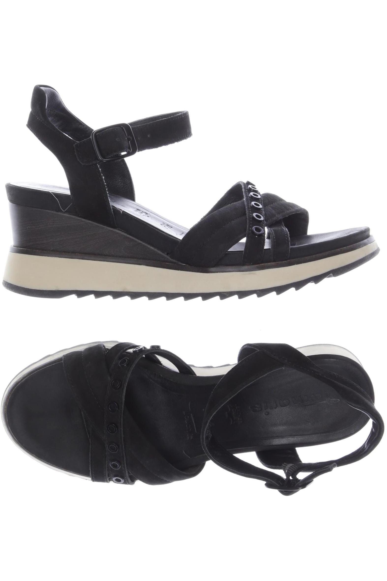 

Tamaris Damen Sandale, schwarz, Gr. 39