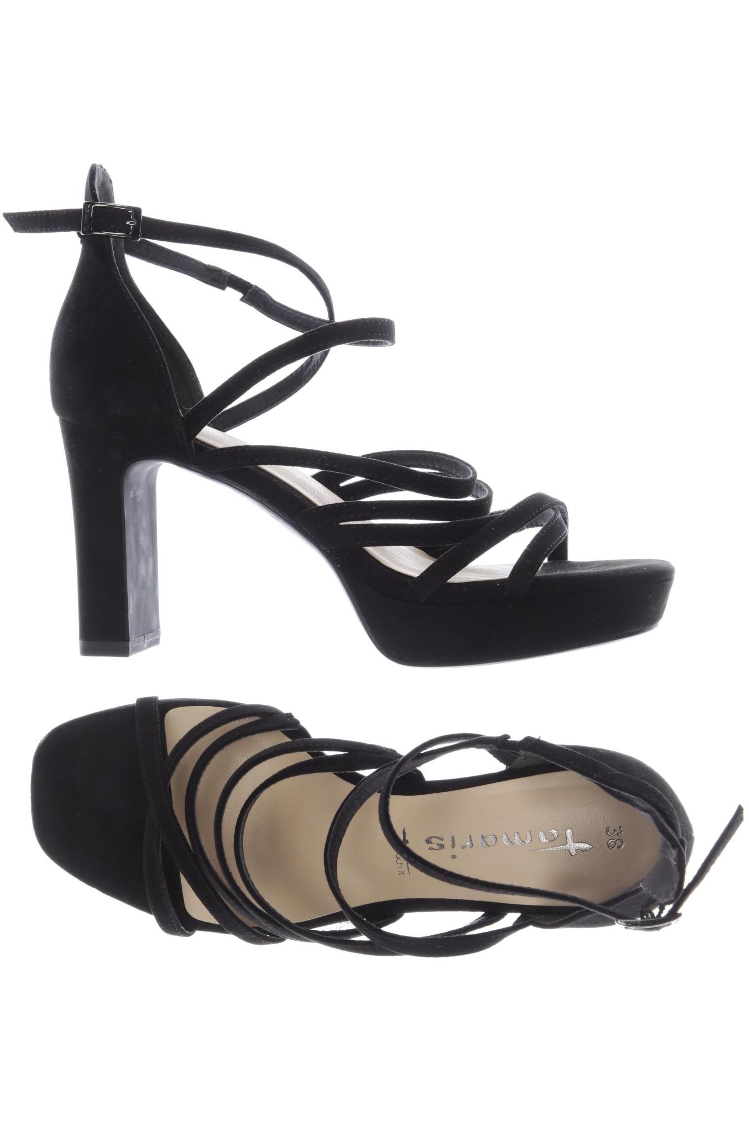 

Tamaris Damen Sandale, schwarz, Gr. 38