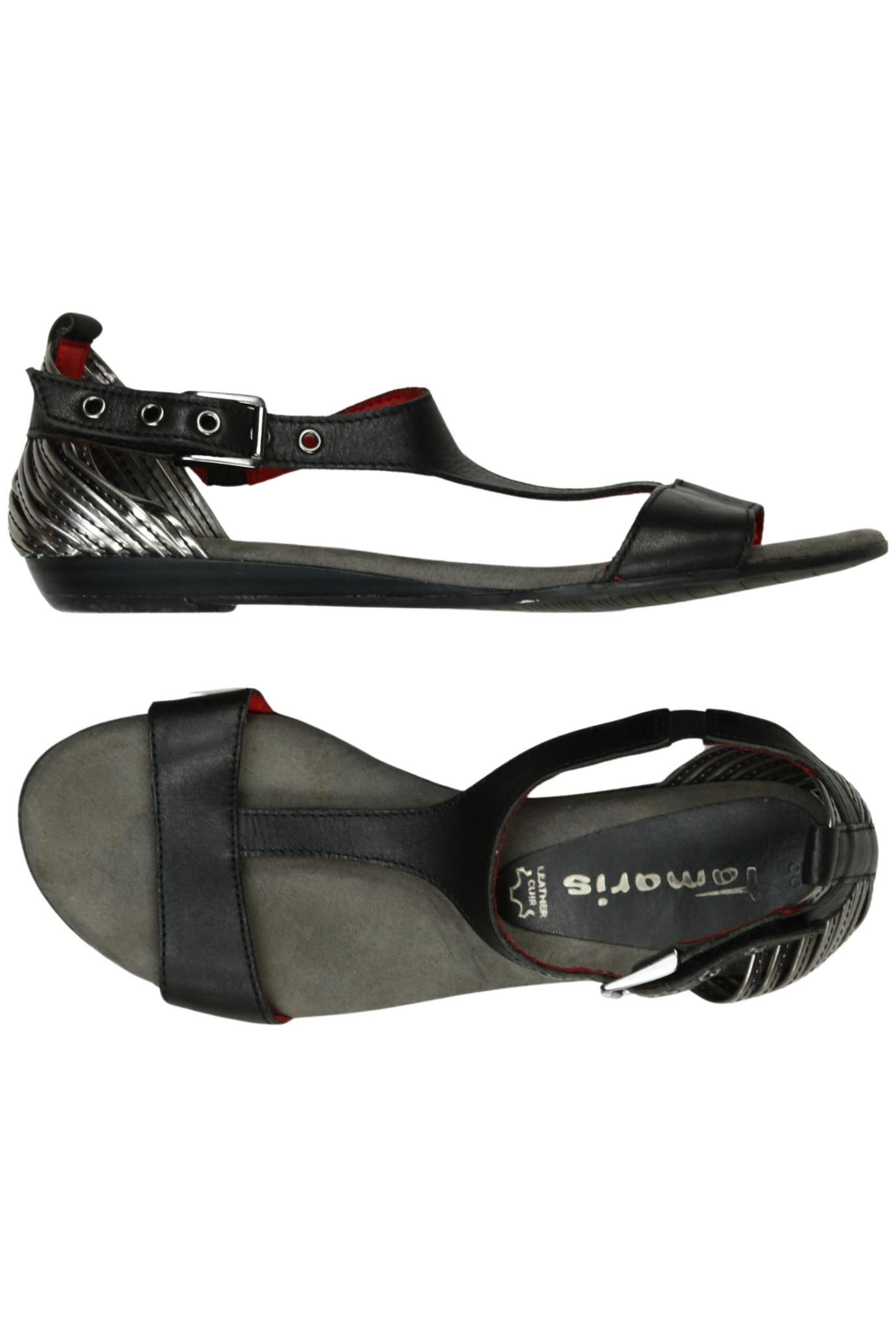 

Tamaris Damen Sandale, schwarz, Gr. 36