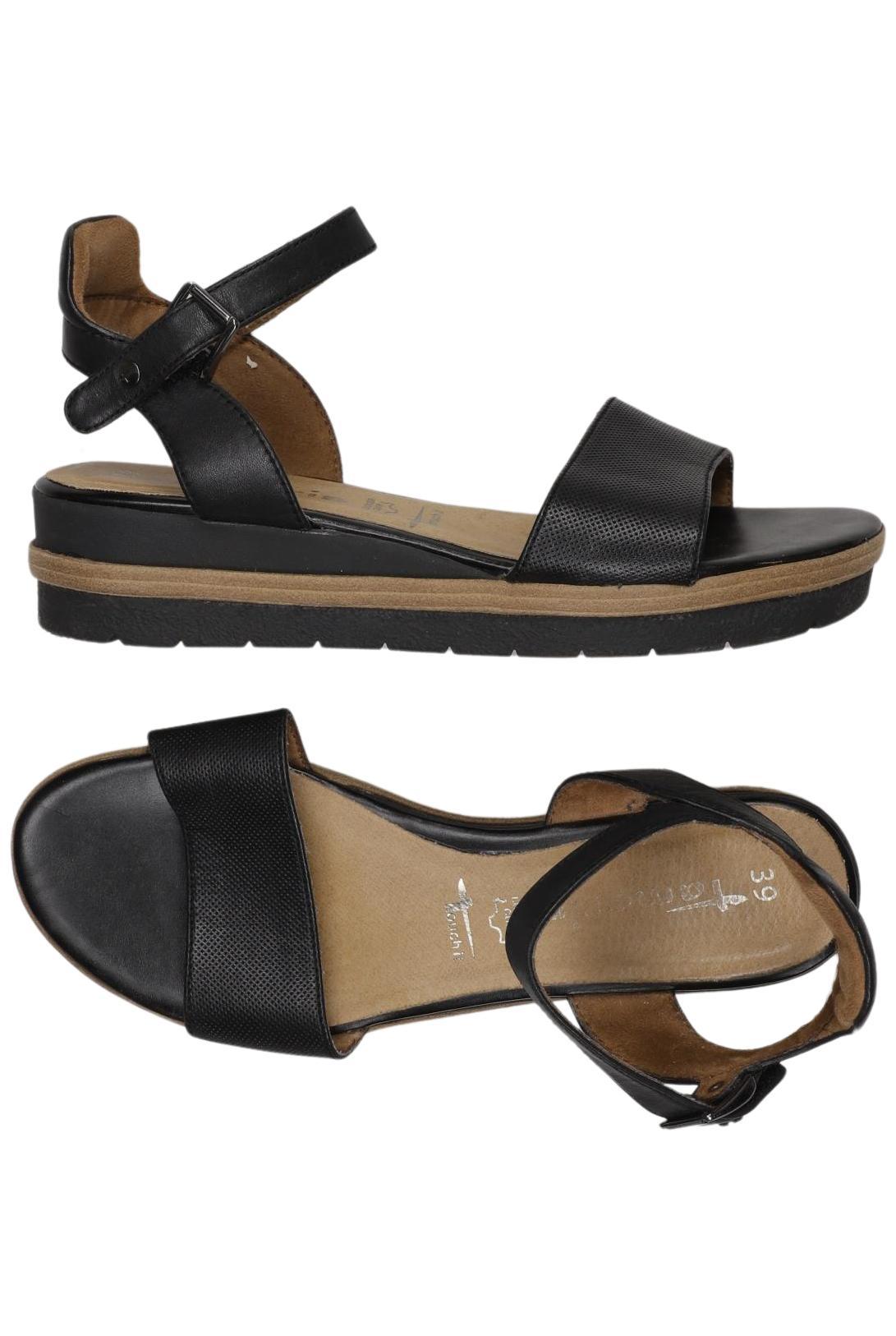 

Tamaris Damen Sandale, schwarz, Gr. 39