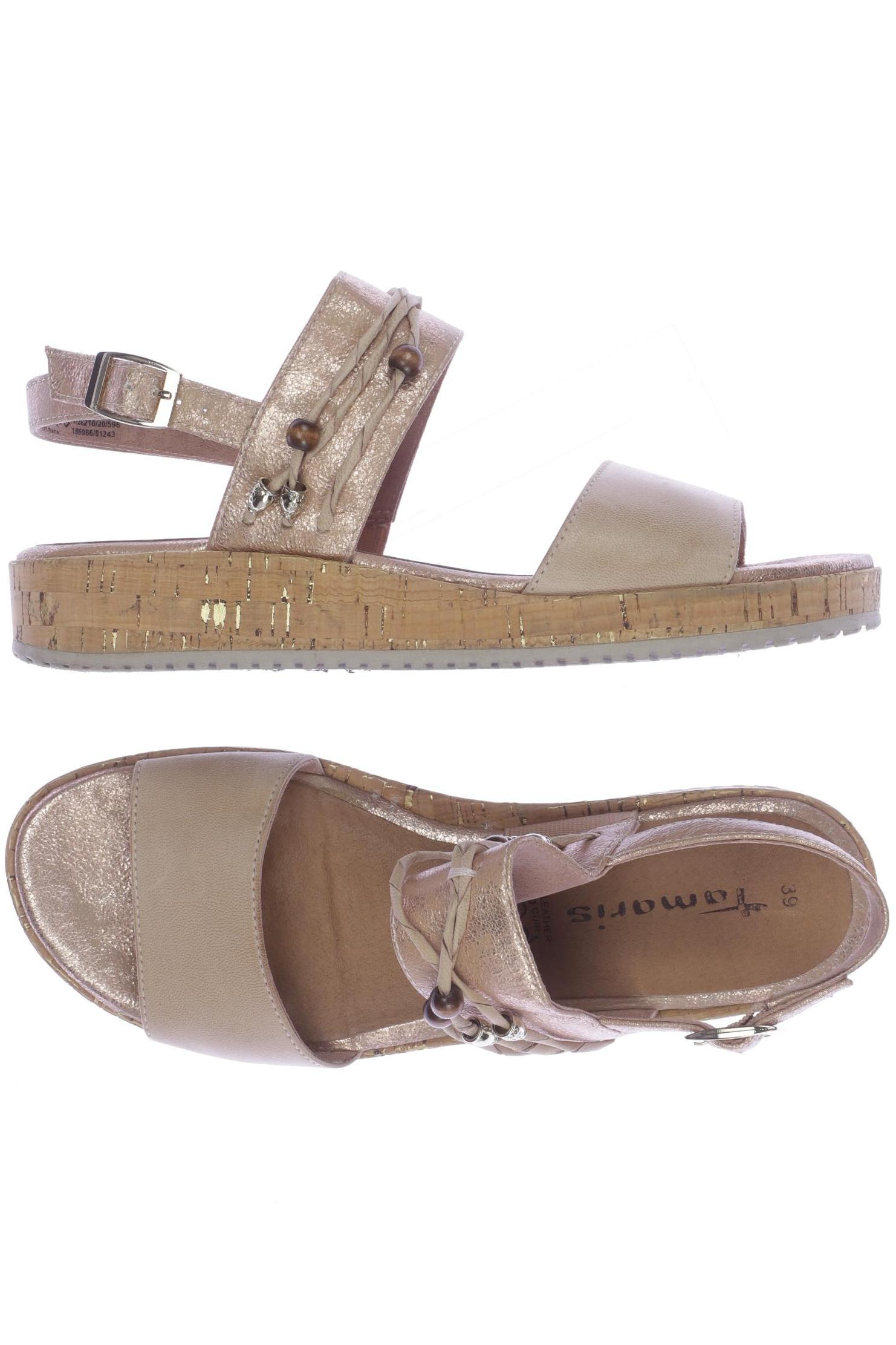 

Tamaris Damen Sandale, beige, Gr. 39