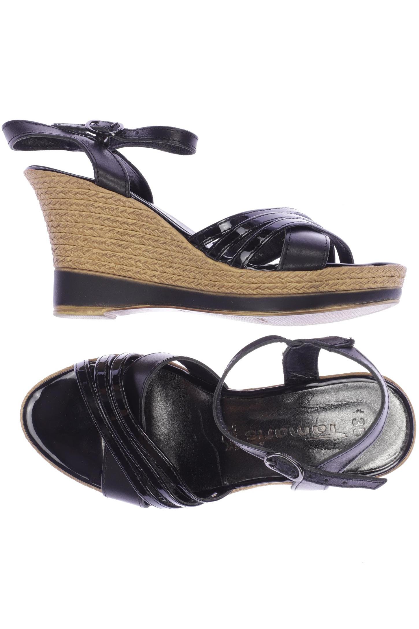 

Tamaris Damen Sandale, schwarz, Gr. 35