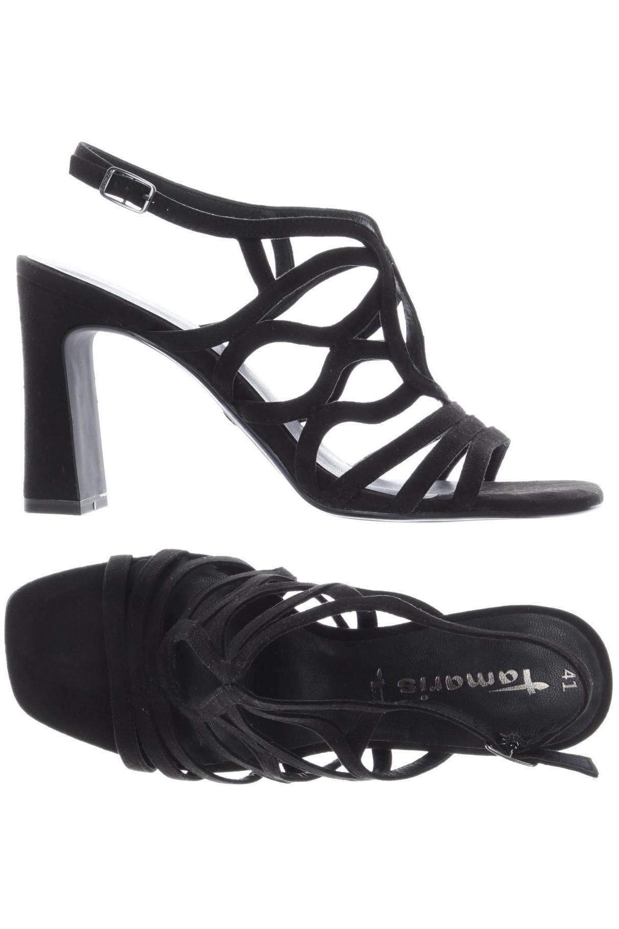 

Tamaris Damen Sandale, schwarz, Gr. 41