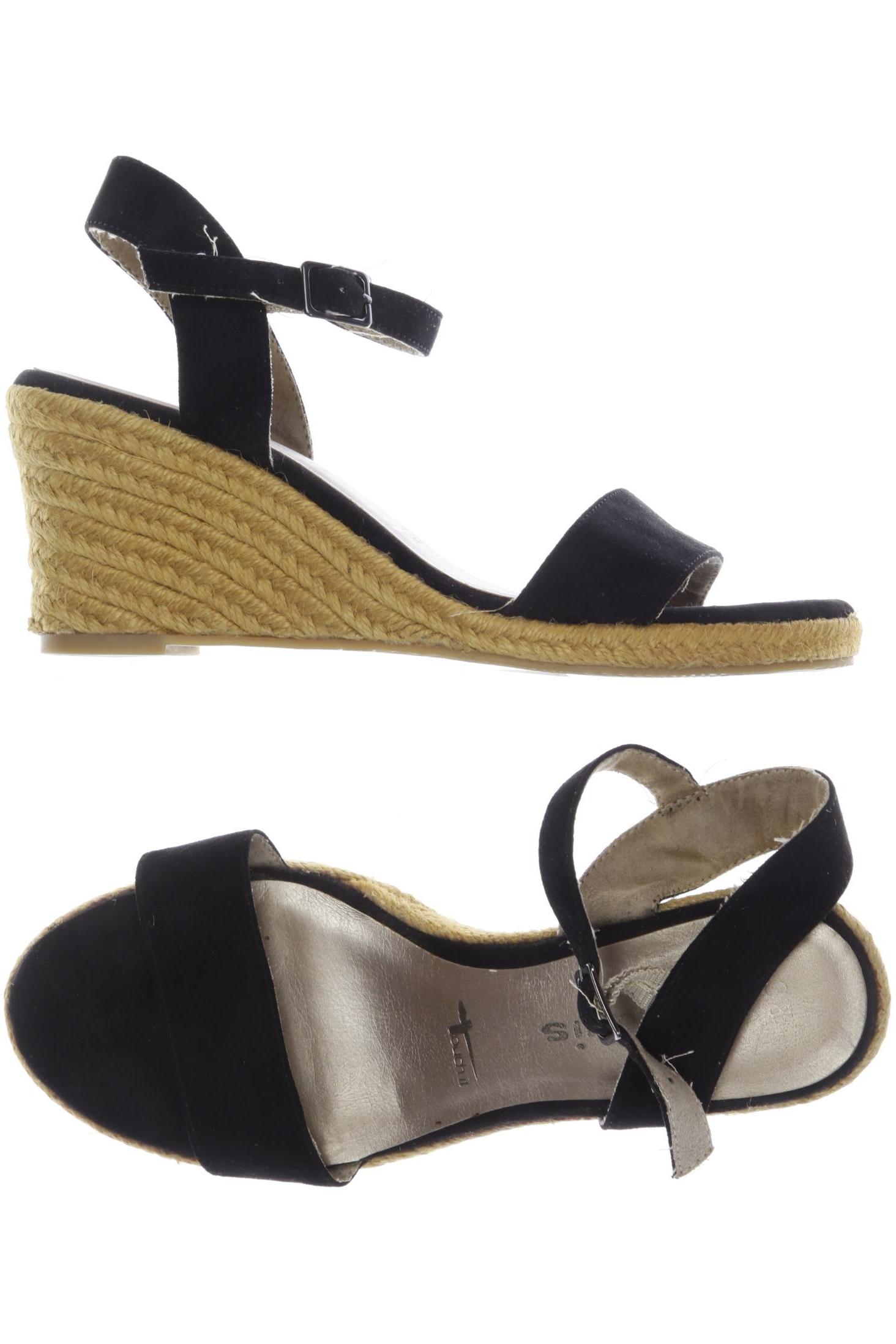 

Tamaris Damen Sandale, schwarz, Gr. 38