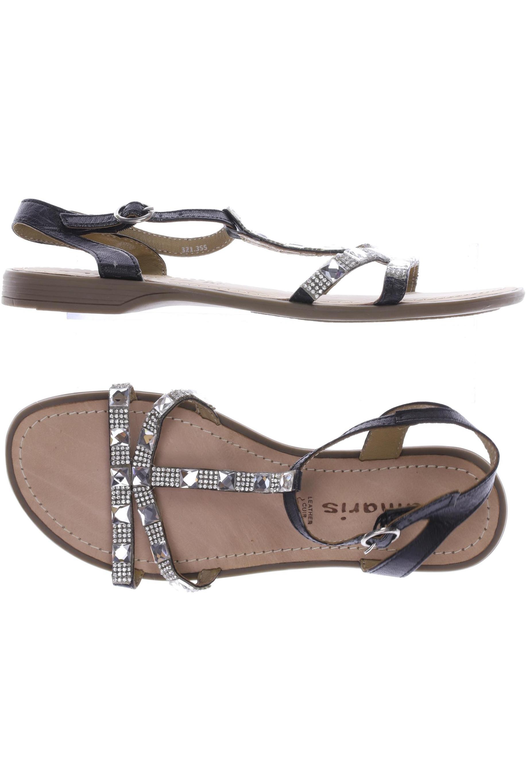 

Tamaris Damen Sandale, schwarz