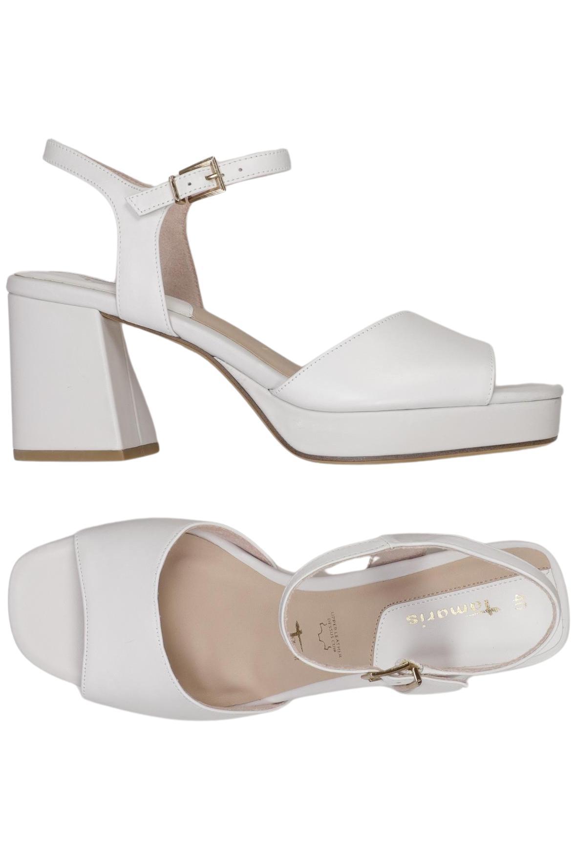 

Tamaris Damen Sandale, weiß, Gr. 40