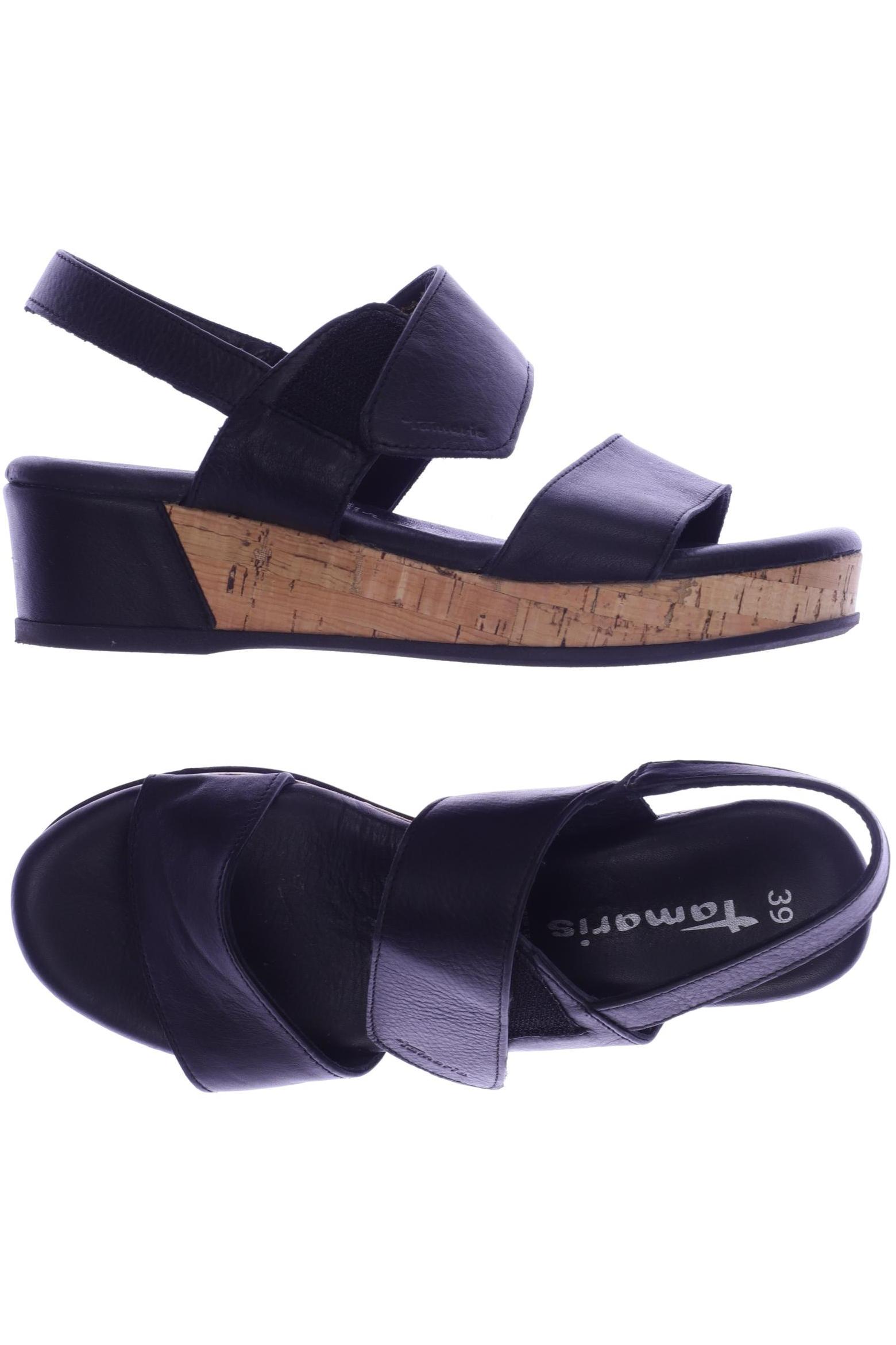 

Tamaris Damen Sandale, schwarz, Gr. 39