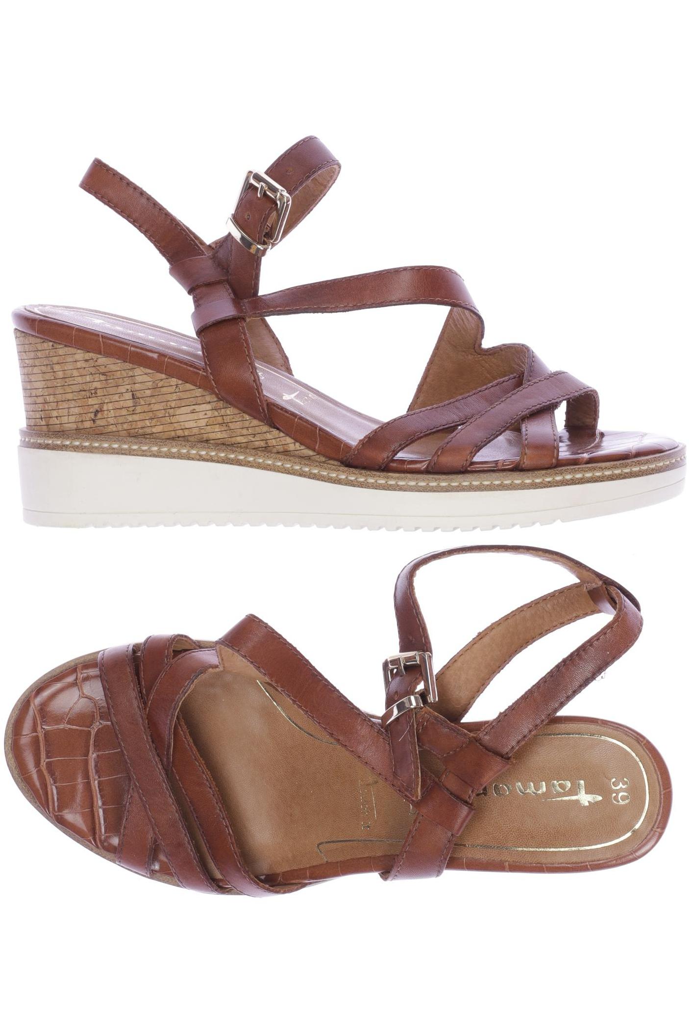 

Tamaris Damen Sandale, braun, Gr. 39