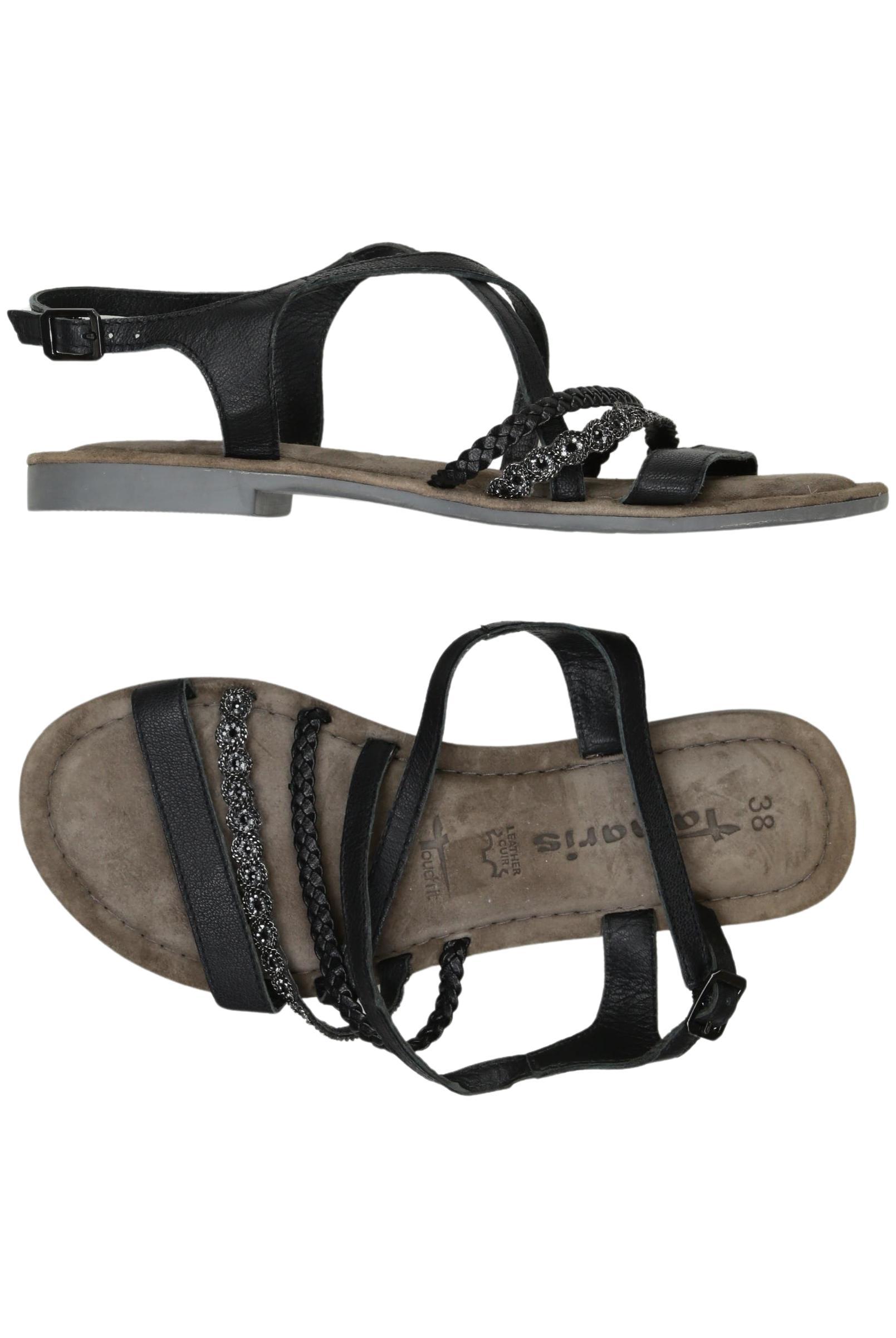 

Tamaris Damen Sandale, schwarz, Gr. 38