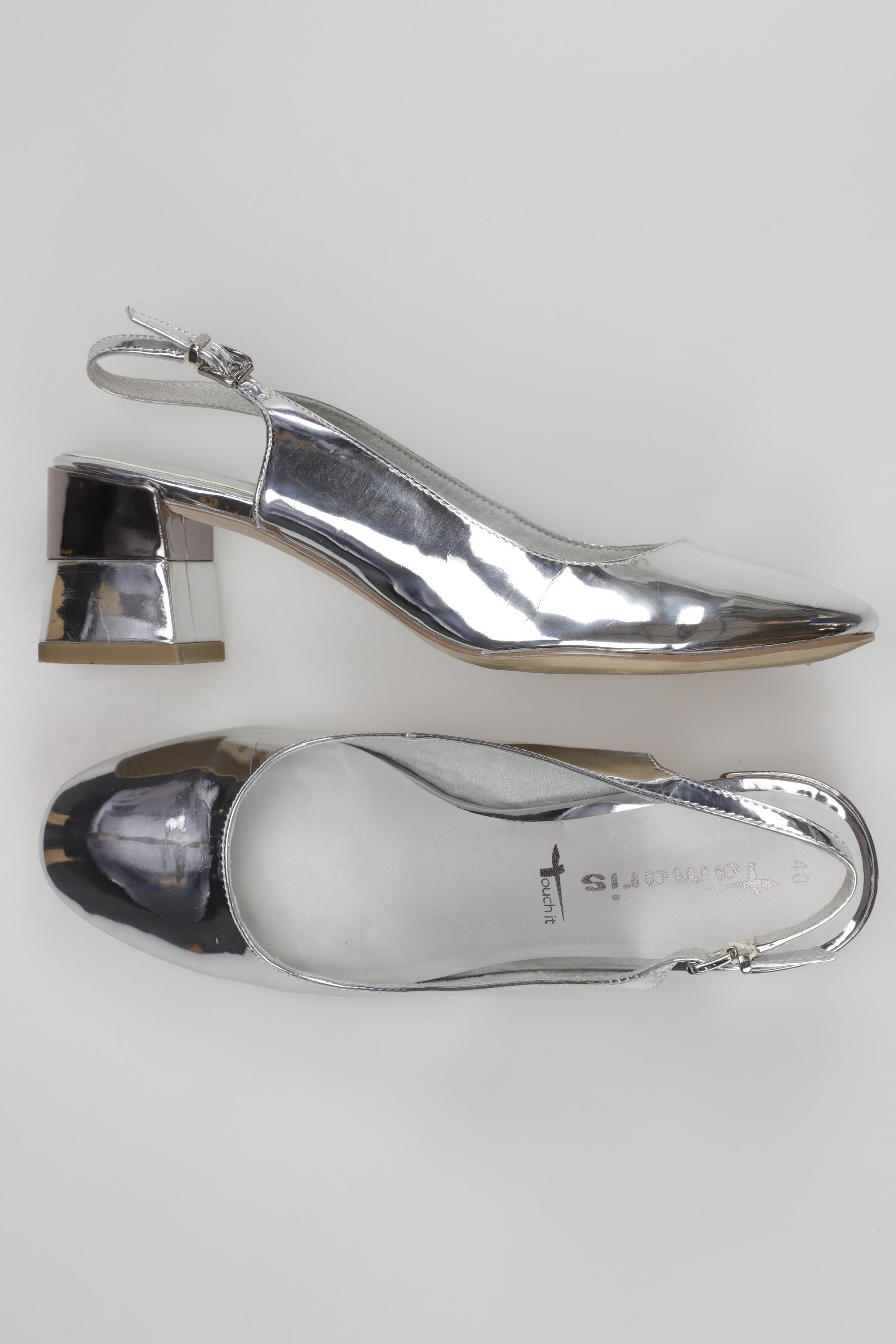 

Tamaris Damen Sandale, silber, Gr. 40