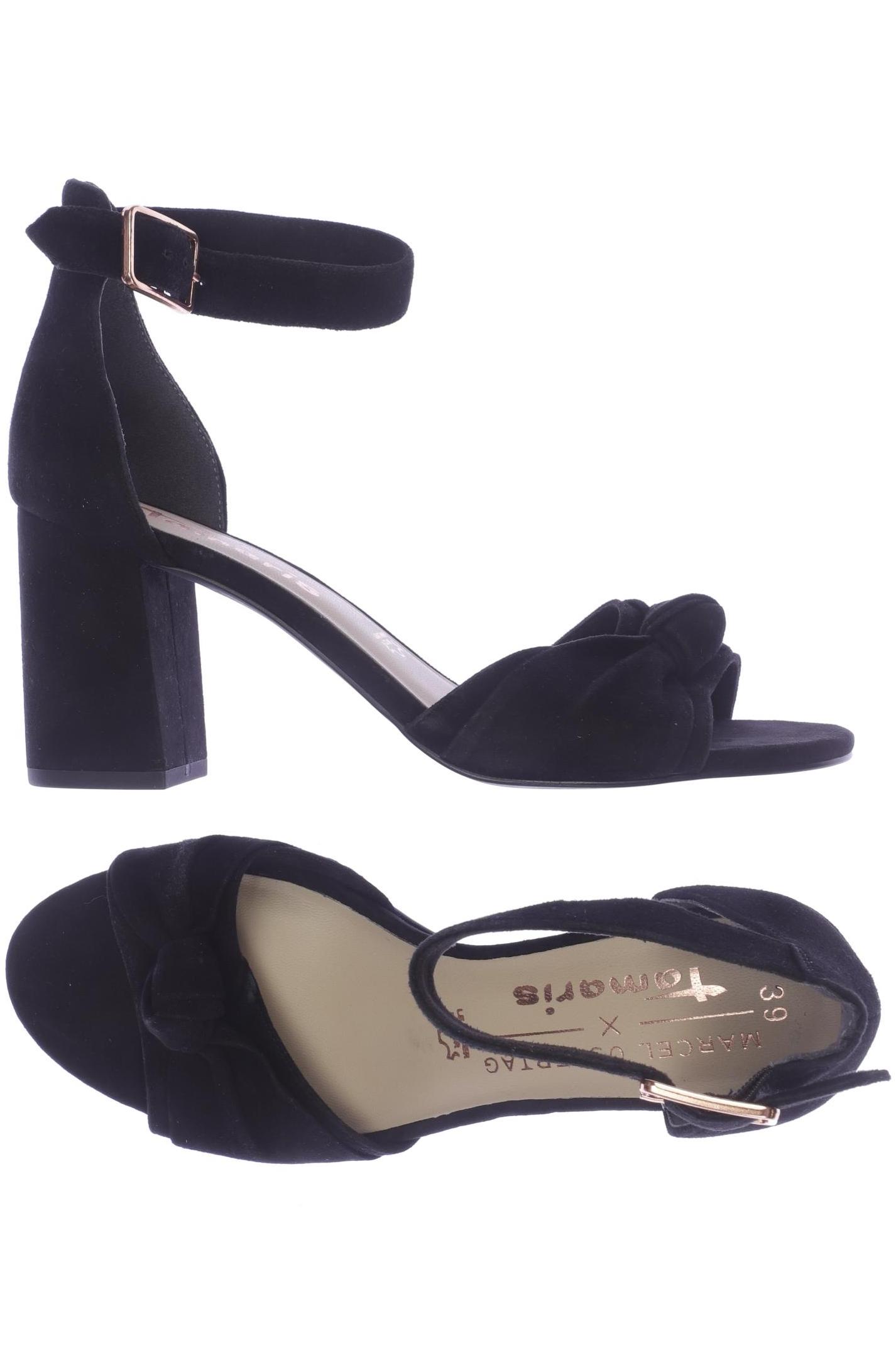 

Tamaris Damen Sandale, schwarz, Gr. 39