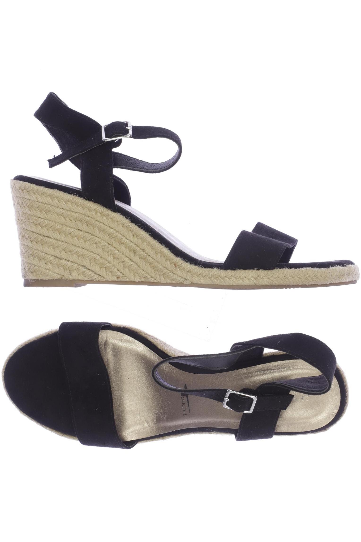 

Tamaris Damen Sandale, schwarz, Gr. 40