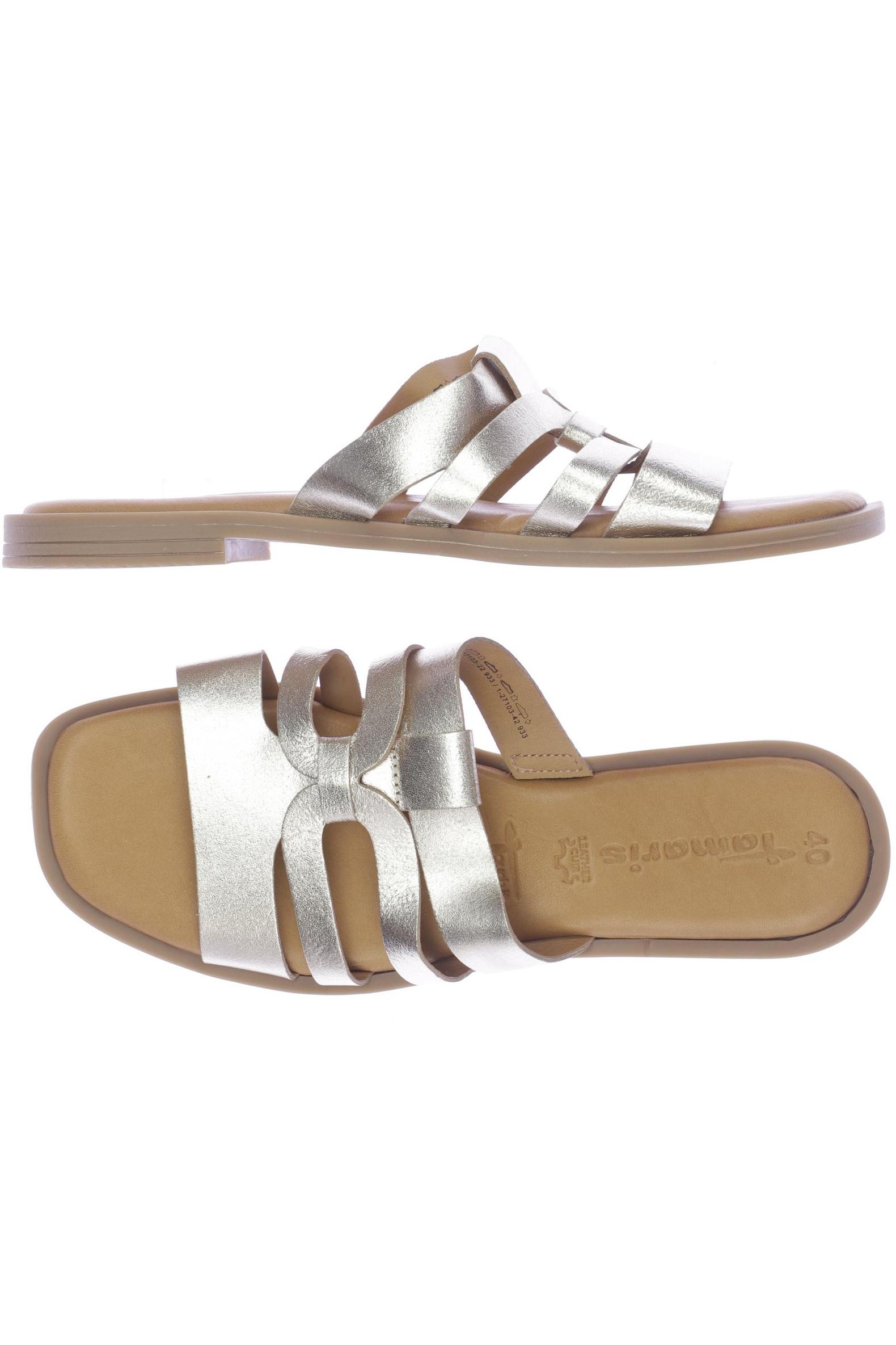 

Tamaris Damen Sandale, gold, Gr. 40