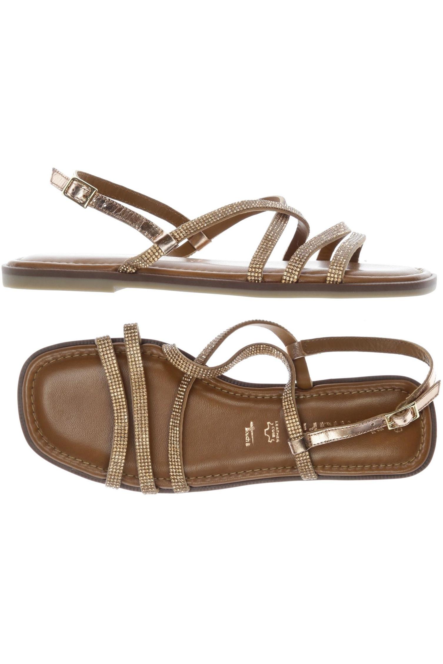 

Tamaris Damen Sandale, gold, Gr. 39