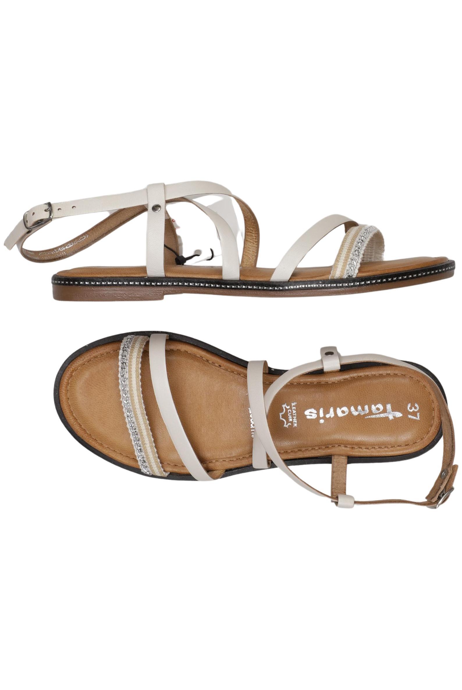 

Tamaris Damen Sandale, weiß, Gr. 37