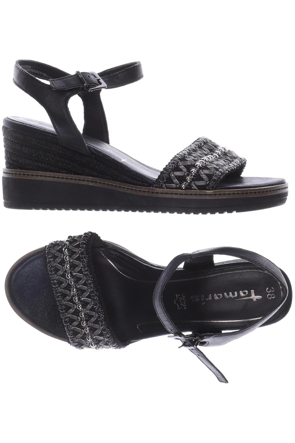 

Tamaris Damen Sandale, schwarz