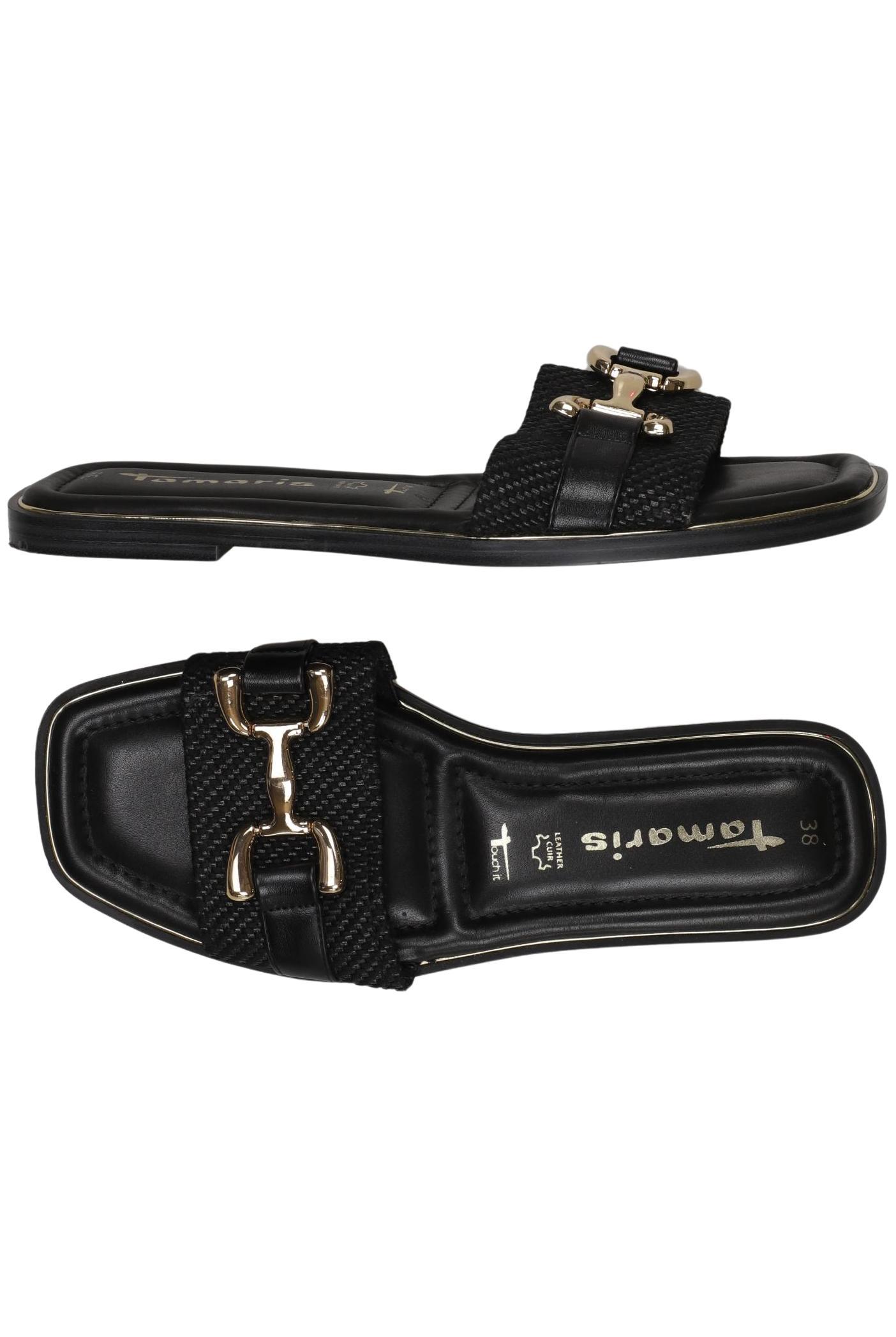 

Tamaris Damen Sandale, schwarz, Gr. 38