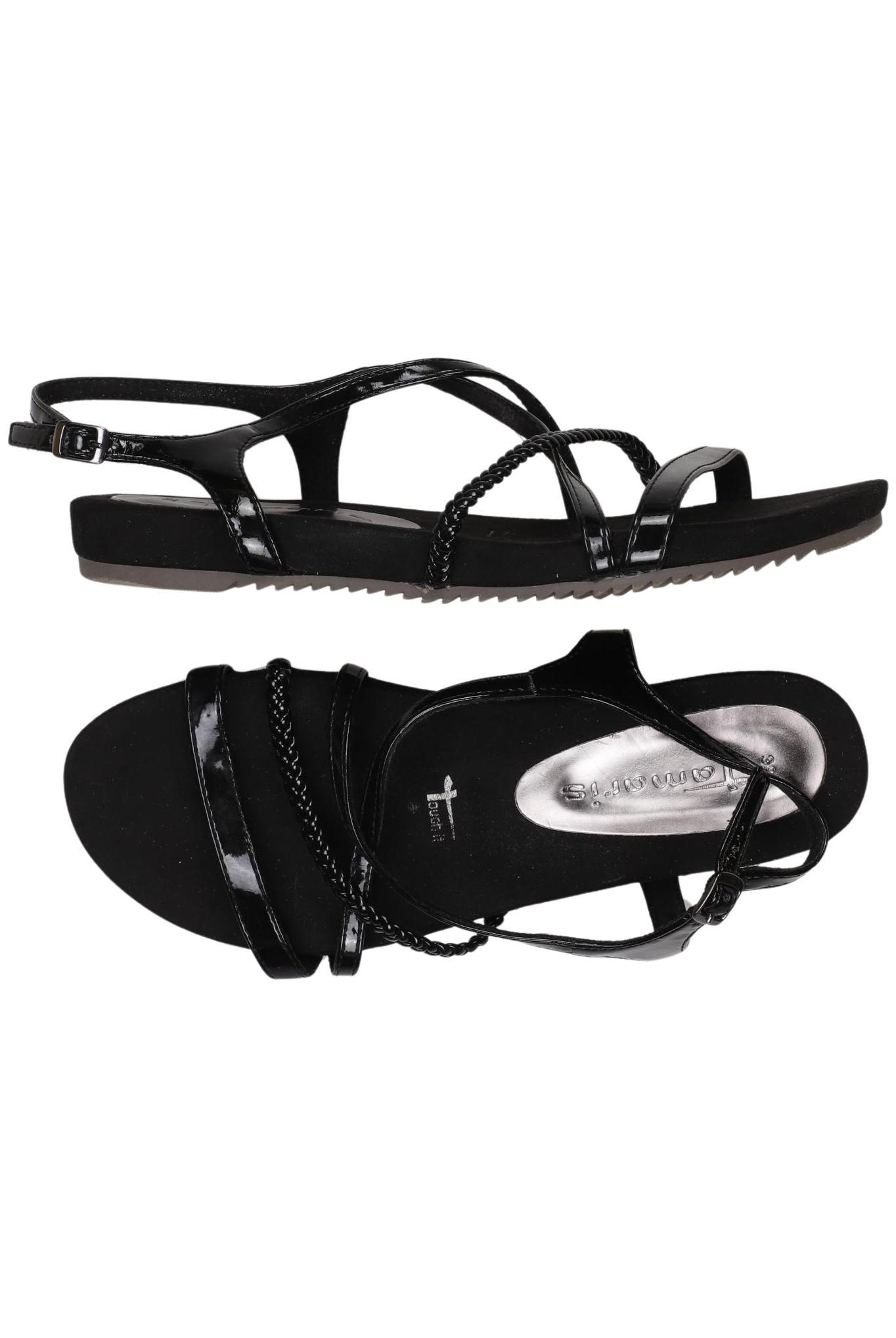 

Tamaris Damen Sandale, schwarz, Gr. 39