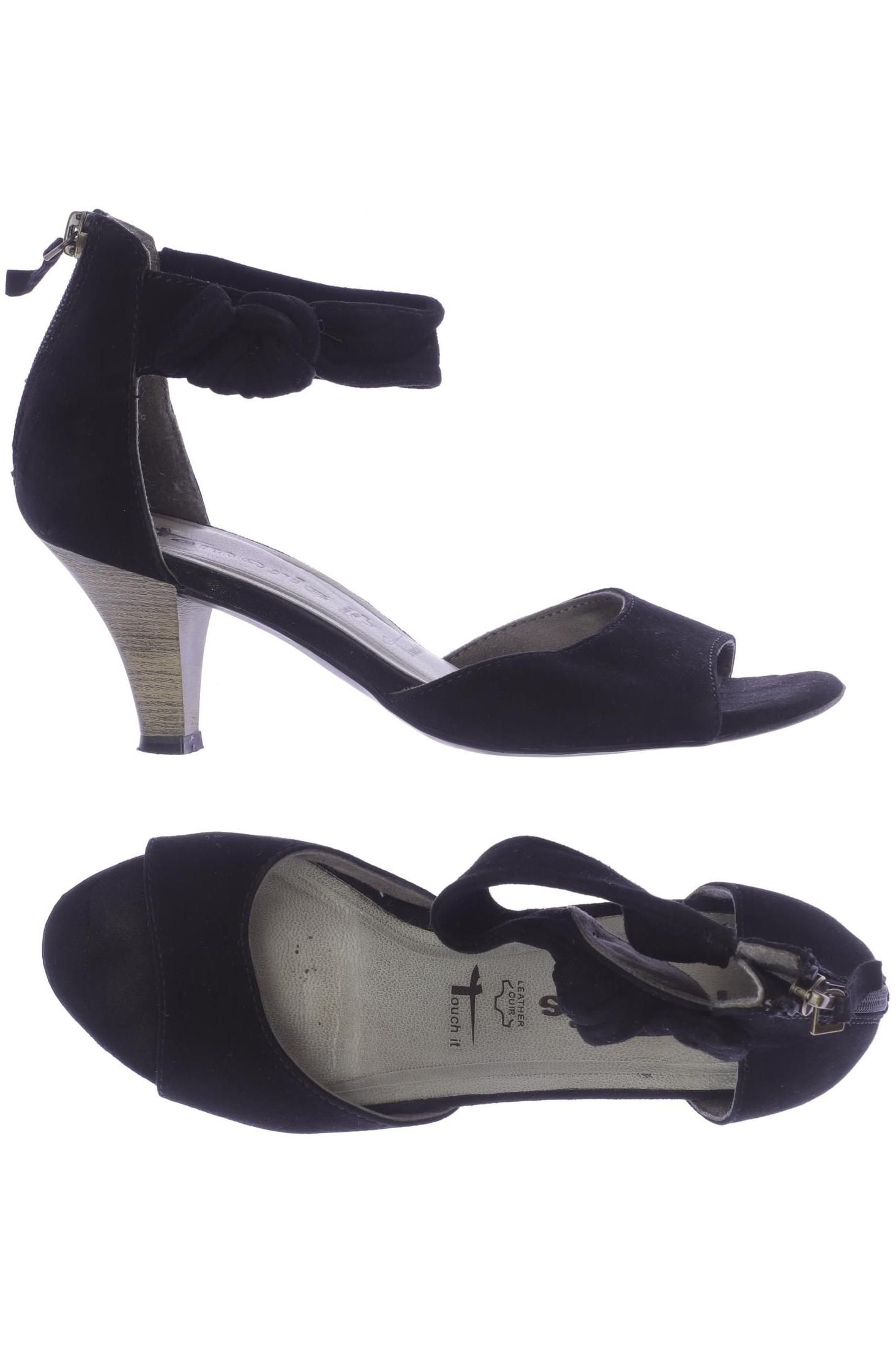 

Tamaris Damen Sandale, schwarz, Gr. 37