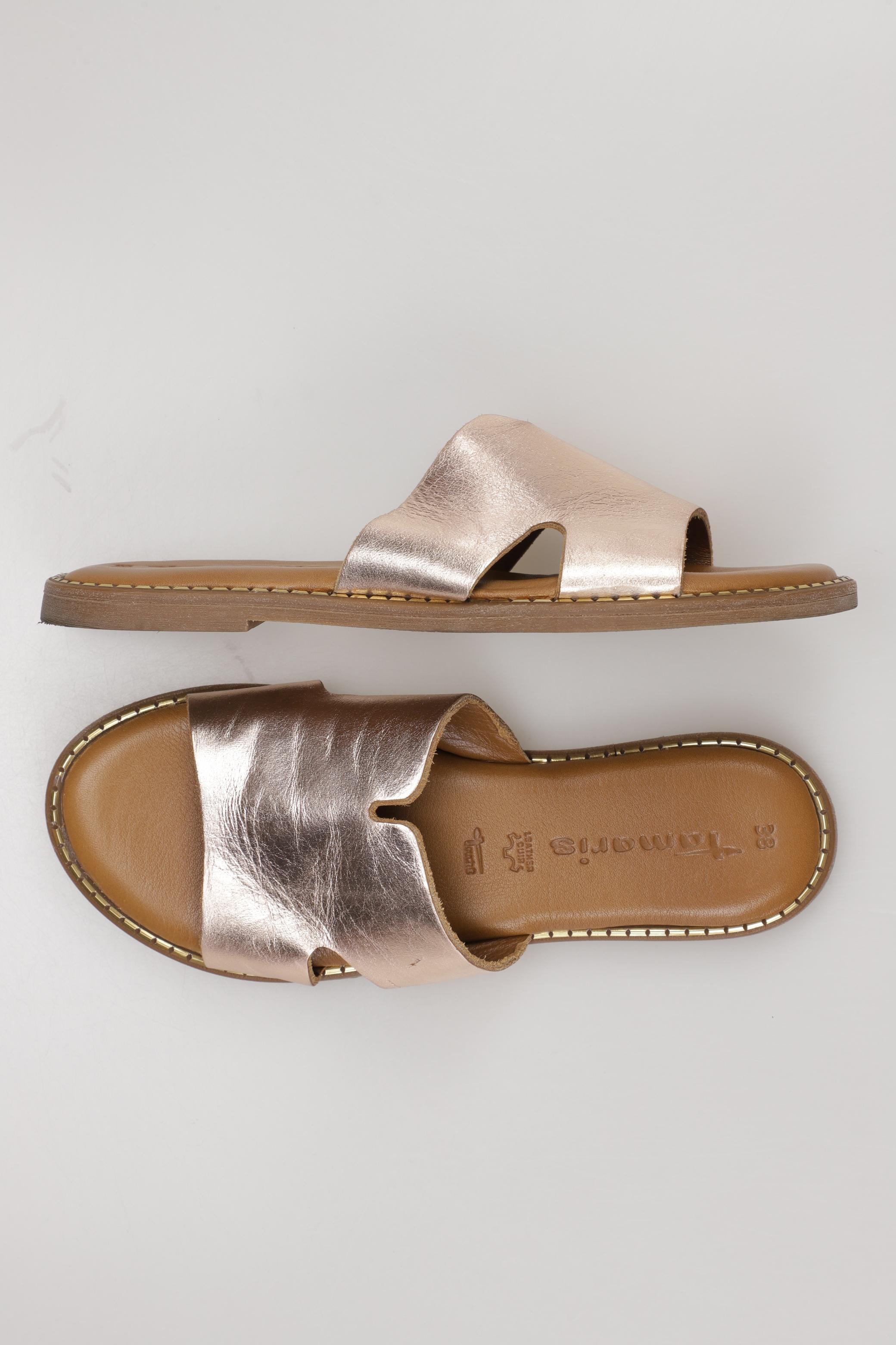 

Tamaris Damen Sandale, gold, Gr. 38