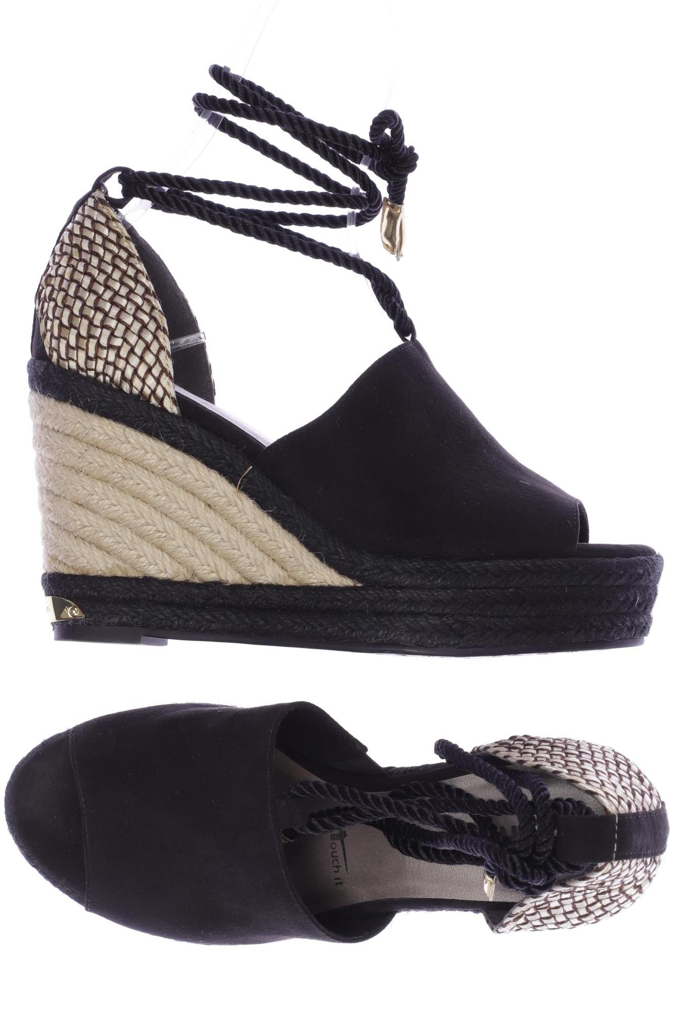 

Tamaris Damen Sandale, schwarz, Gr. 37