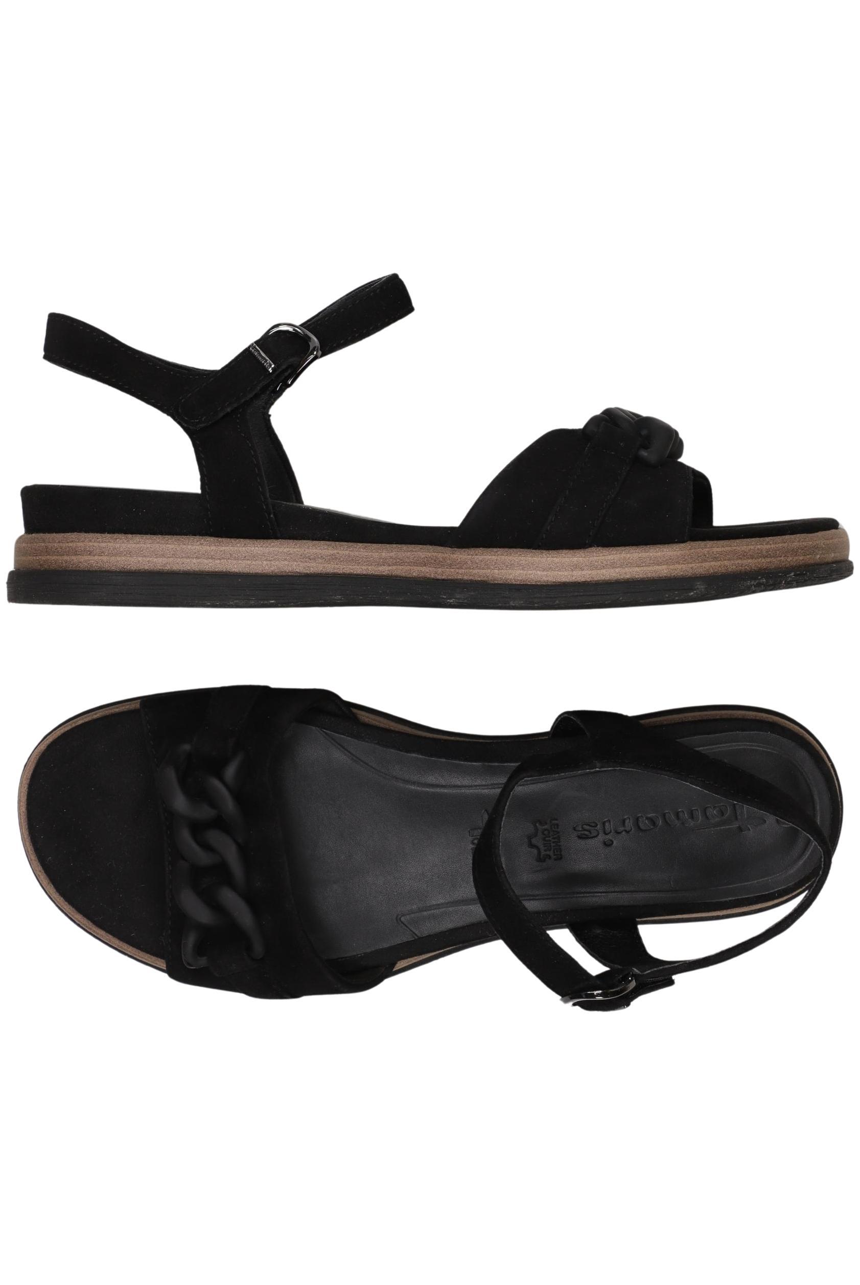 

Tamaris Damen Sandale, schwarz, Gr. 40