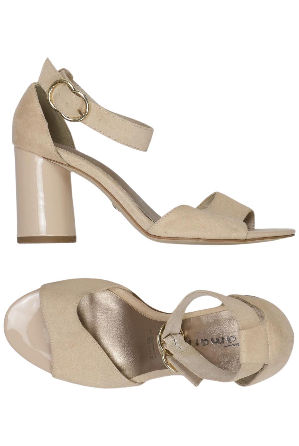 

Tamaris Damen Sandale, cremeweiß, Gr. 38