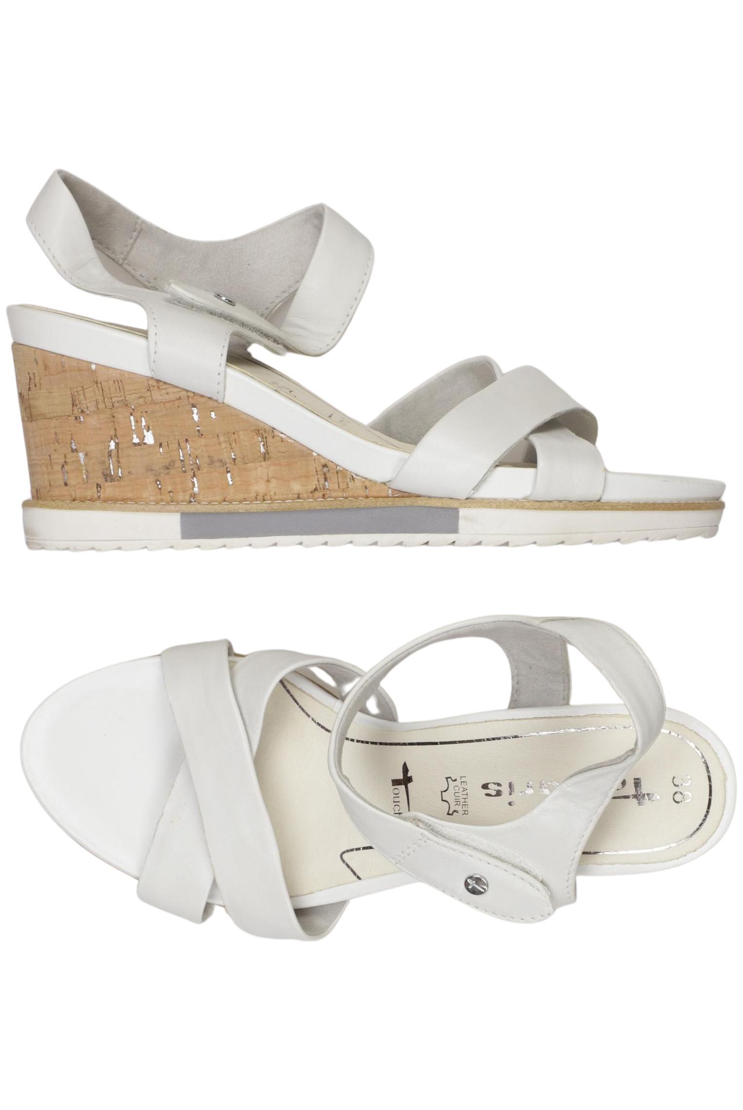 

Tamaris Damen Sandale, weiß, Gr. 38