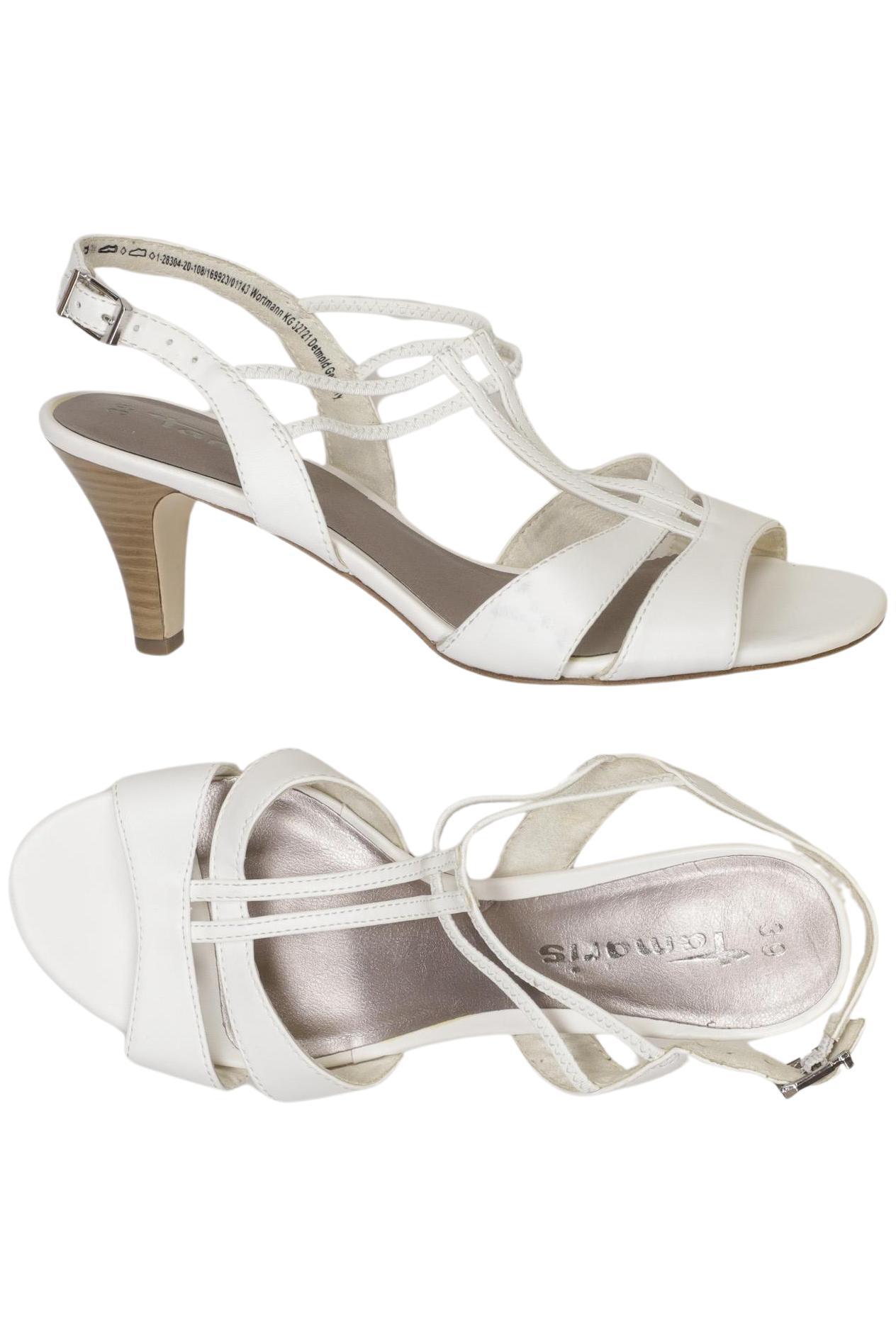 

Tamaris Damen Sandale, weiß, Gr. 39