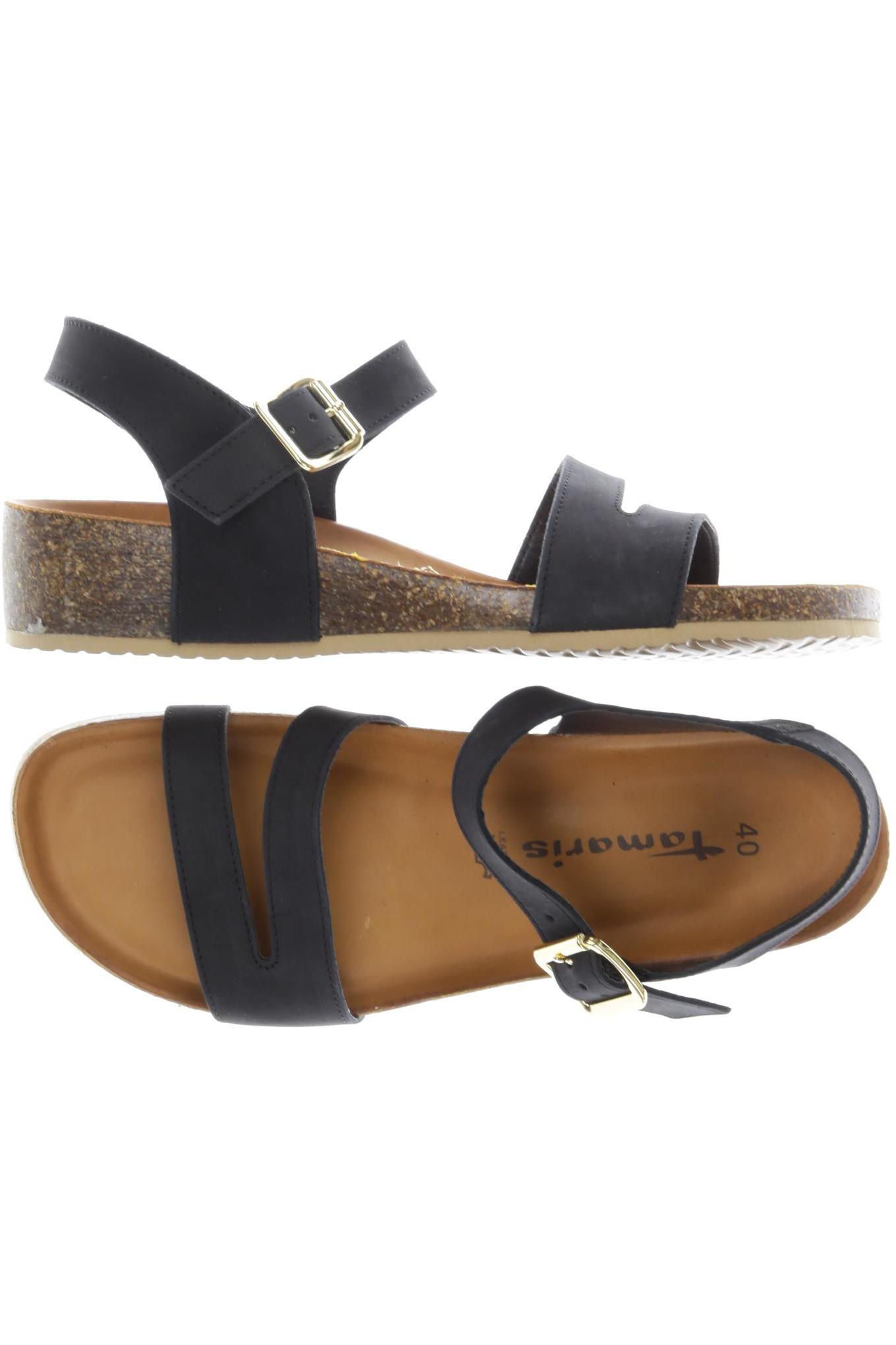 

Tamaris Damen Sandale, schwarz, Gr. 40