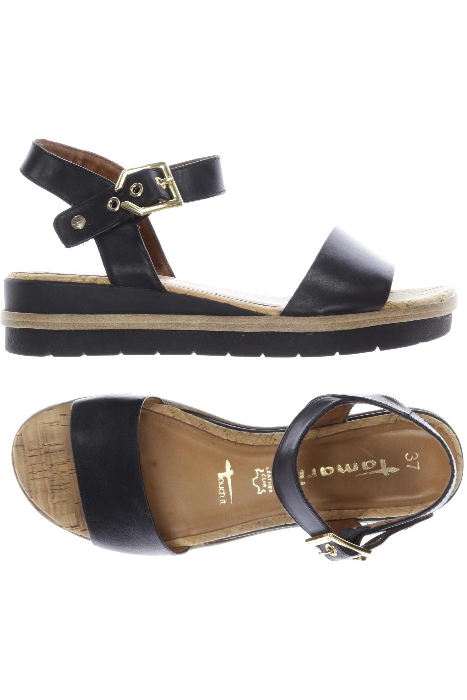 

Tamaris Damen Sandale, schwarz, Gr. 37