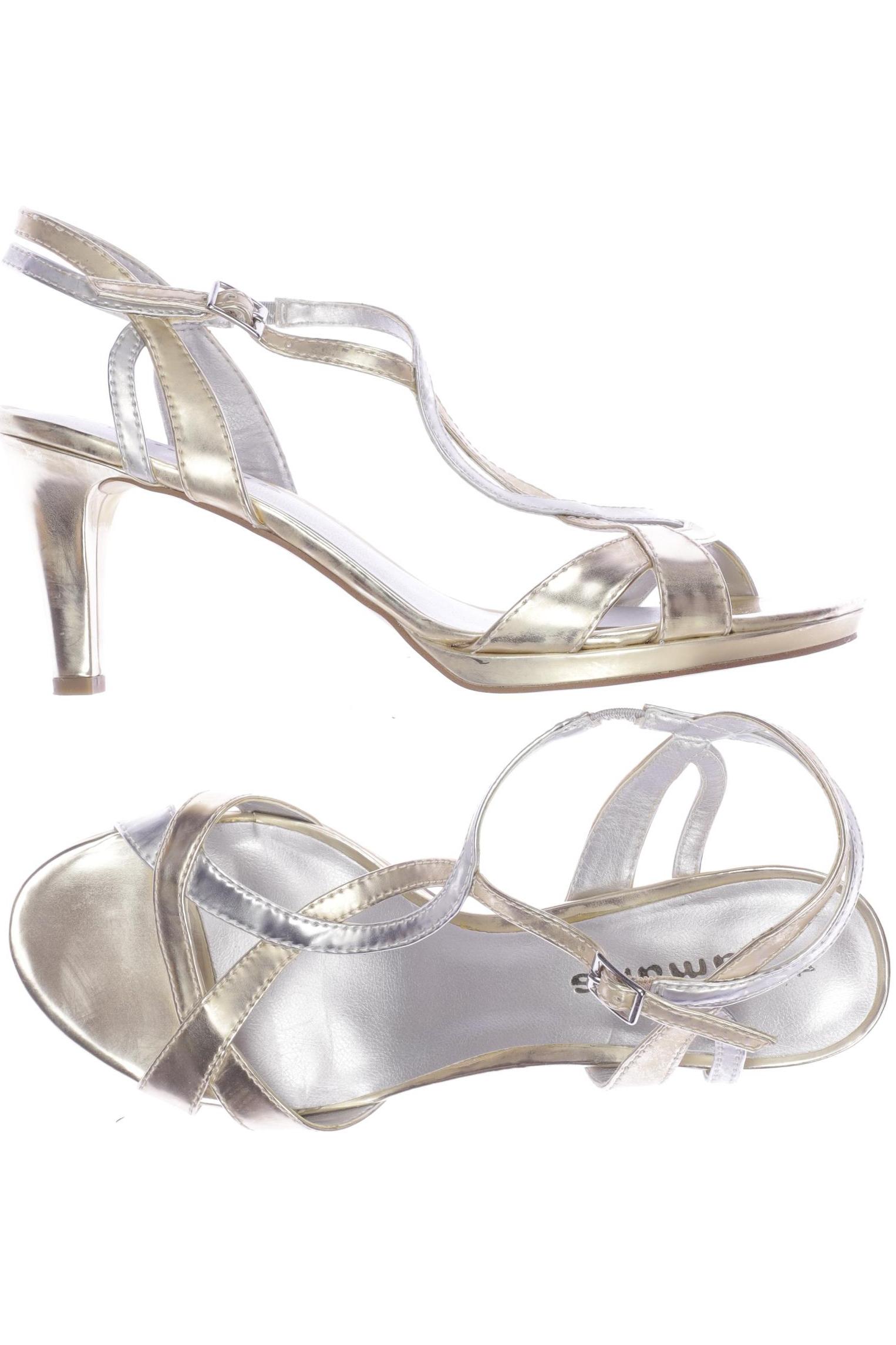 

Tamaris Damen Sandale, gold, Gr. 41