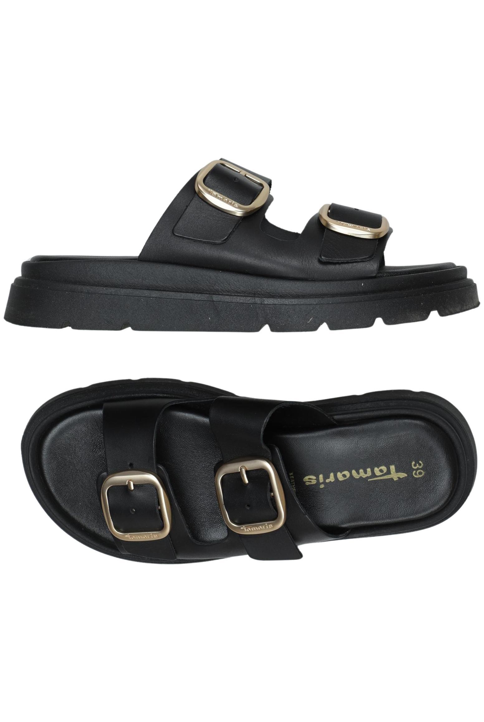 

Tamaris Damen Sandale, schwarz, Gr. 39