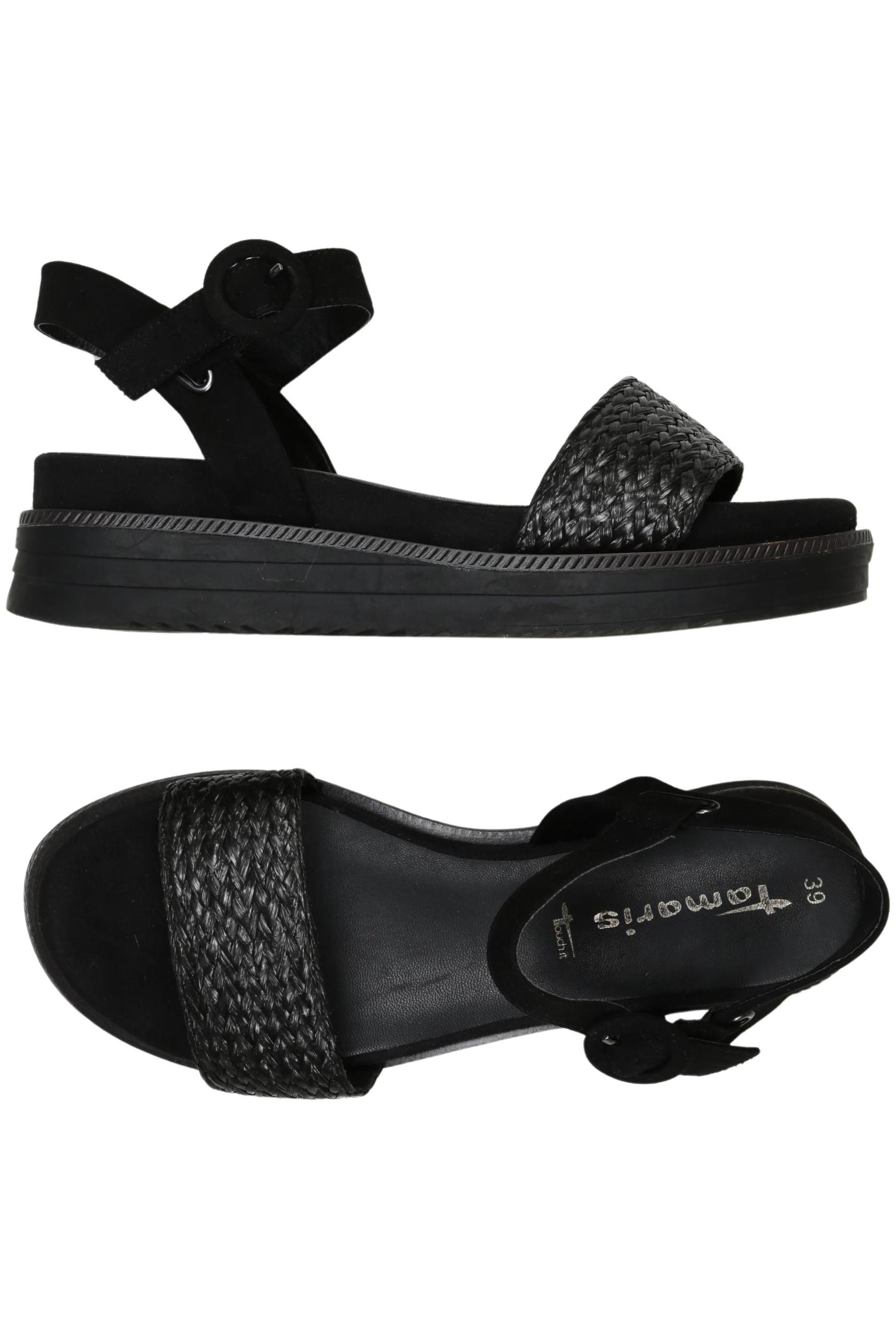

Tamaris Damen Sandale, schwarz, Gr. 39