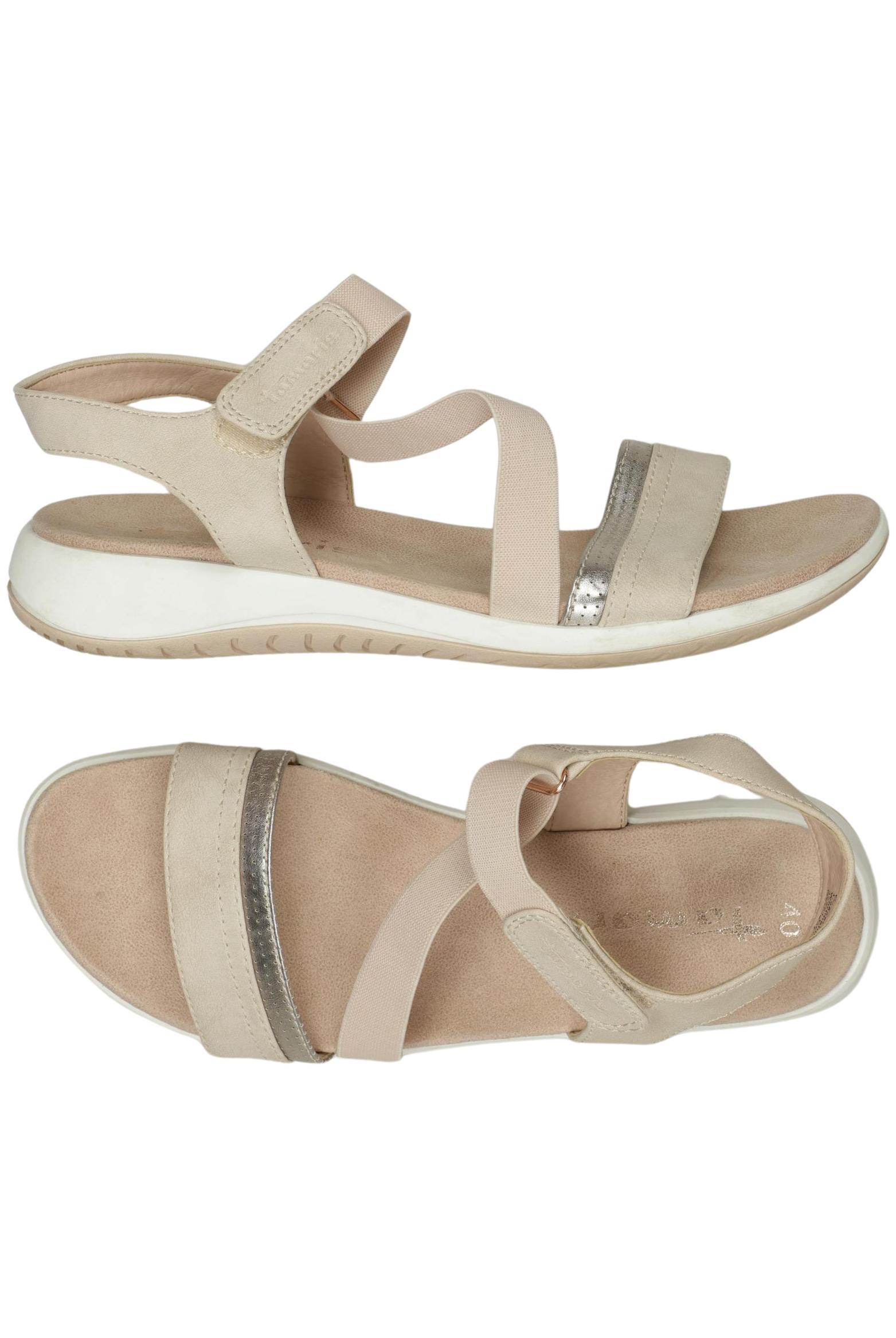 

Tamaris Damen Sandale, beige, Gr. 40