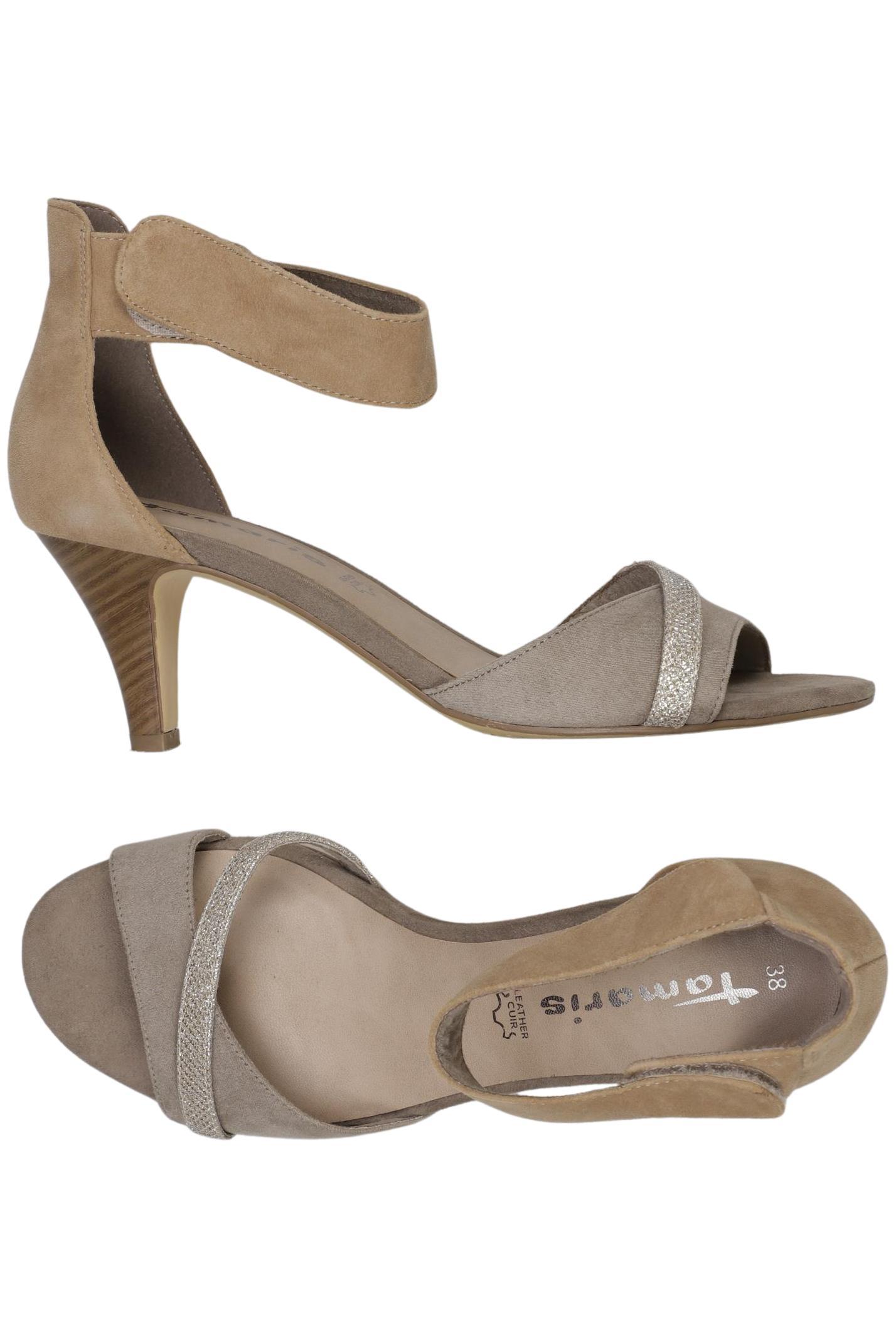 

Tamaris Damen Sandale, beige, Gr. 38