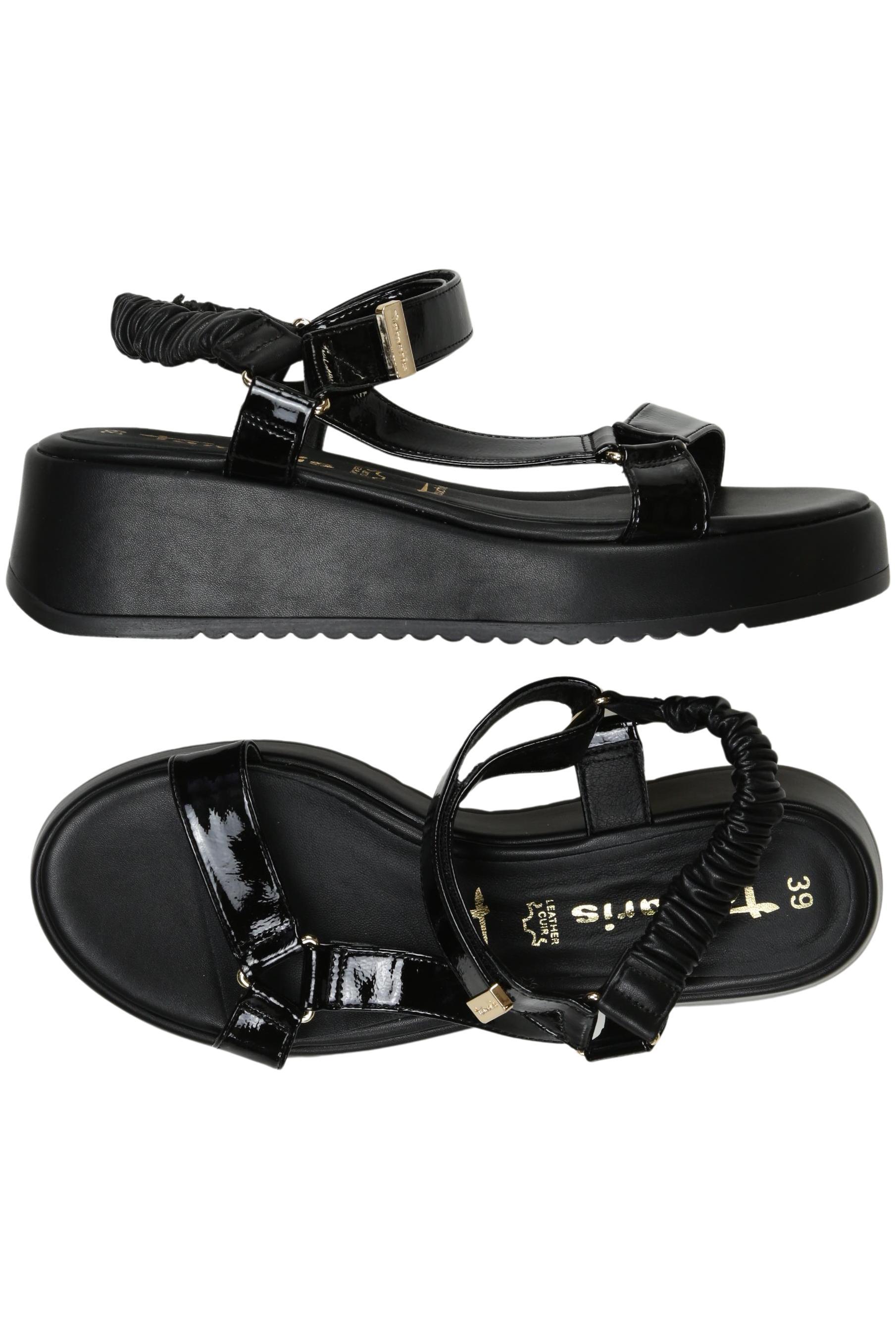 

Tamaris Damen Sandale, schwarz, Gr. 39