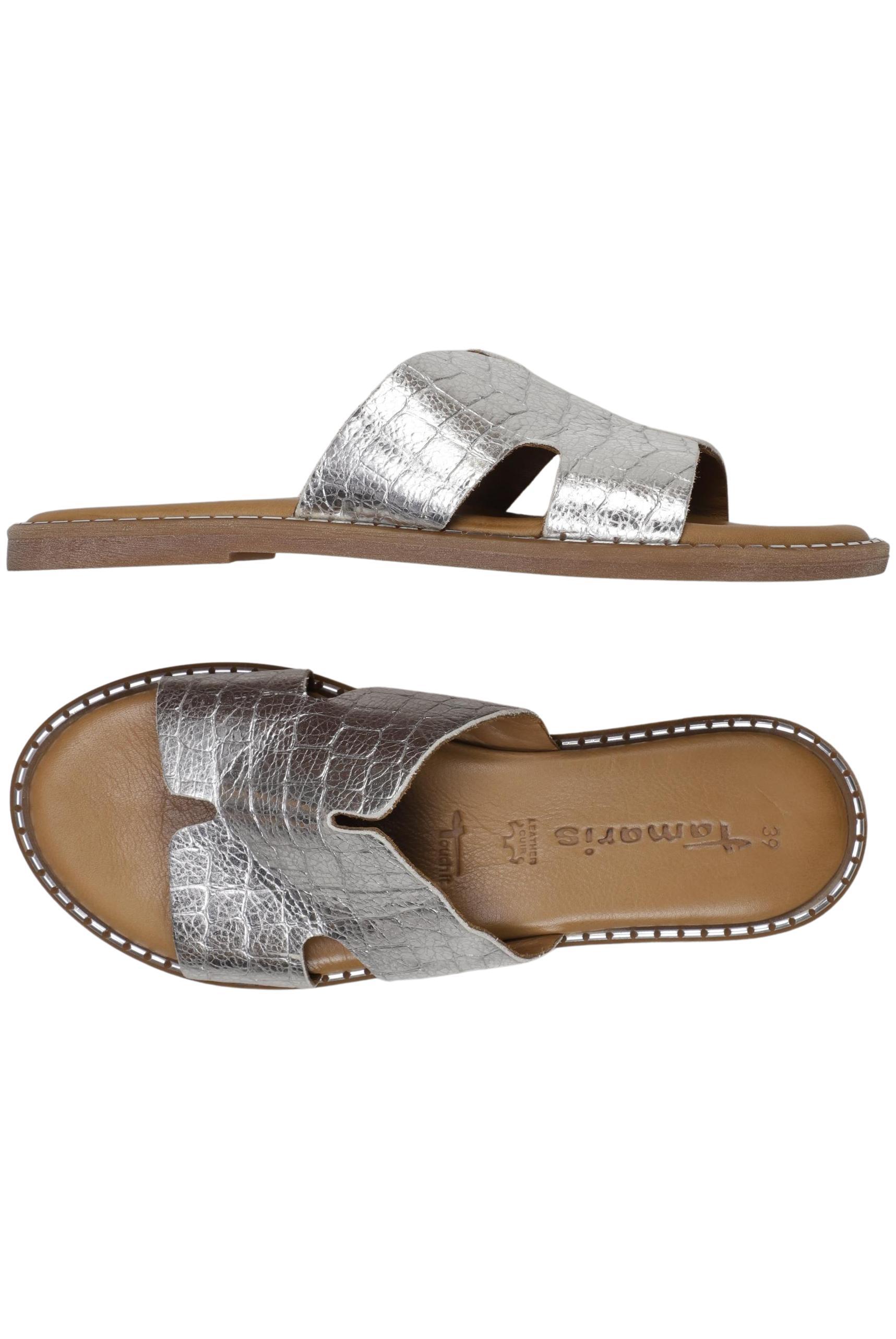 

Tamaris Damen Sandale, silber, Gr. 39