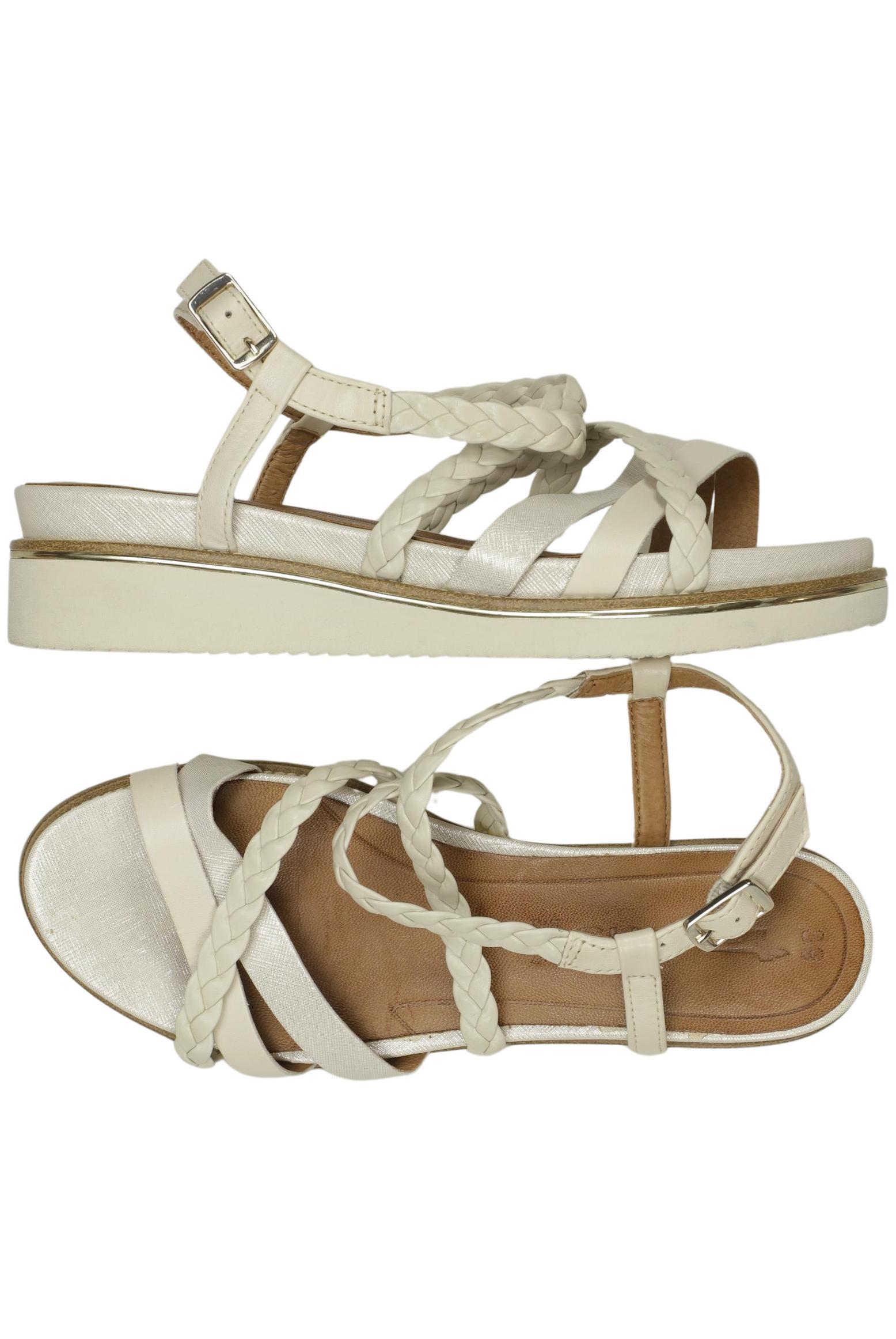 

Tamaris Damen Sandale, cremeweiß, Gr. 39