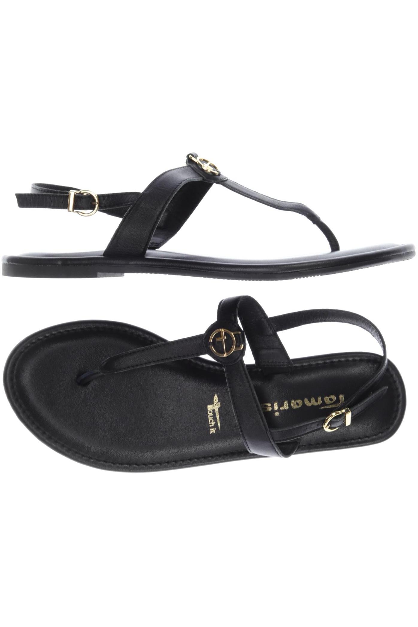 

Tamaris Damen Sandale, schwarz, Gr. 39