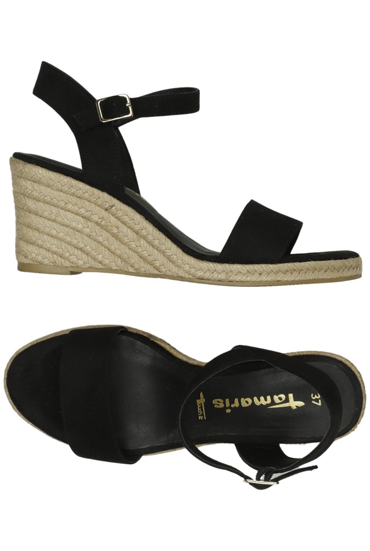 

Tamaris Damen Sandale, schwarz, Gr. 37