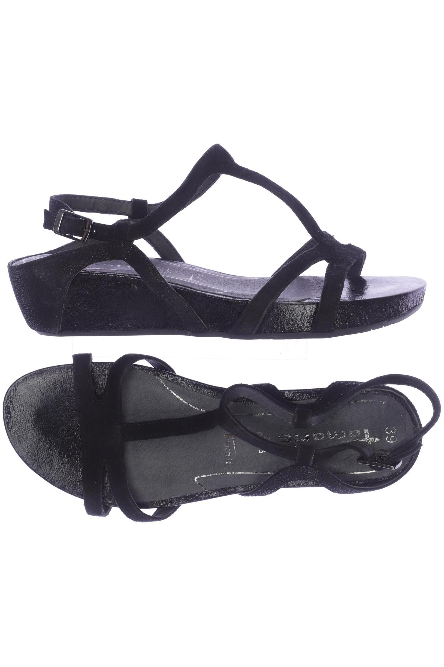 

Tamaris Damen Sandale, schwarz, Gr. 39