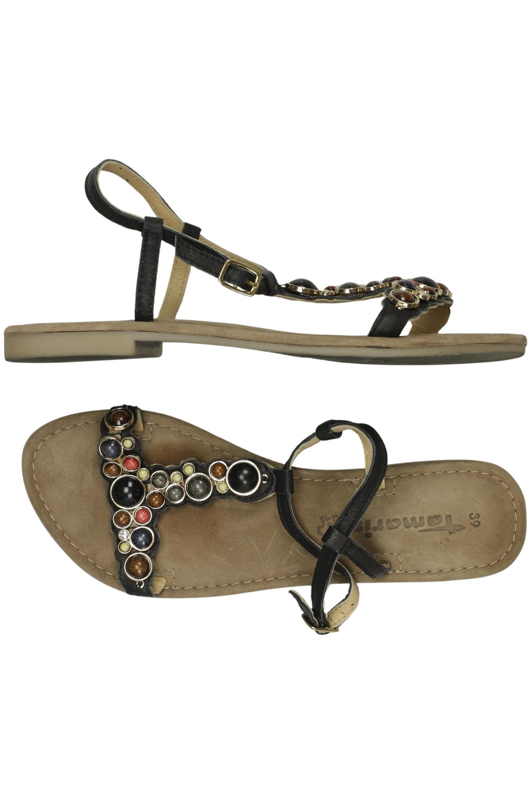 

Tamaris Damen Sandale, schwarz, Gr. 39